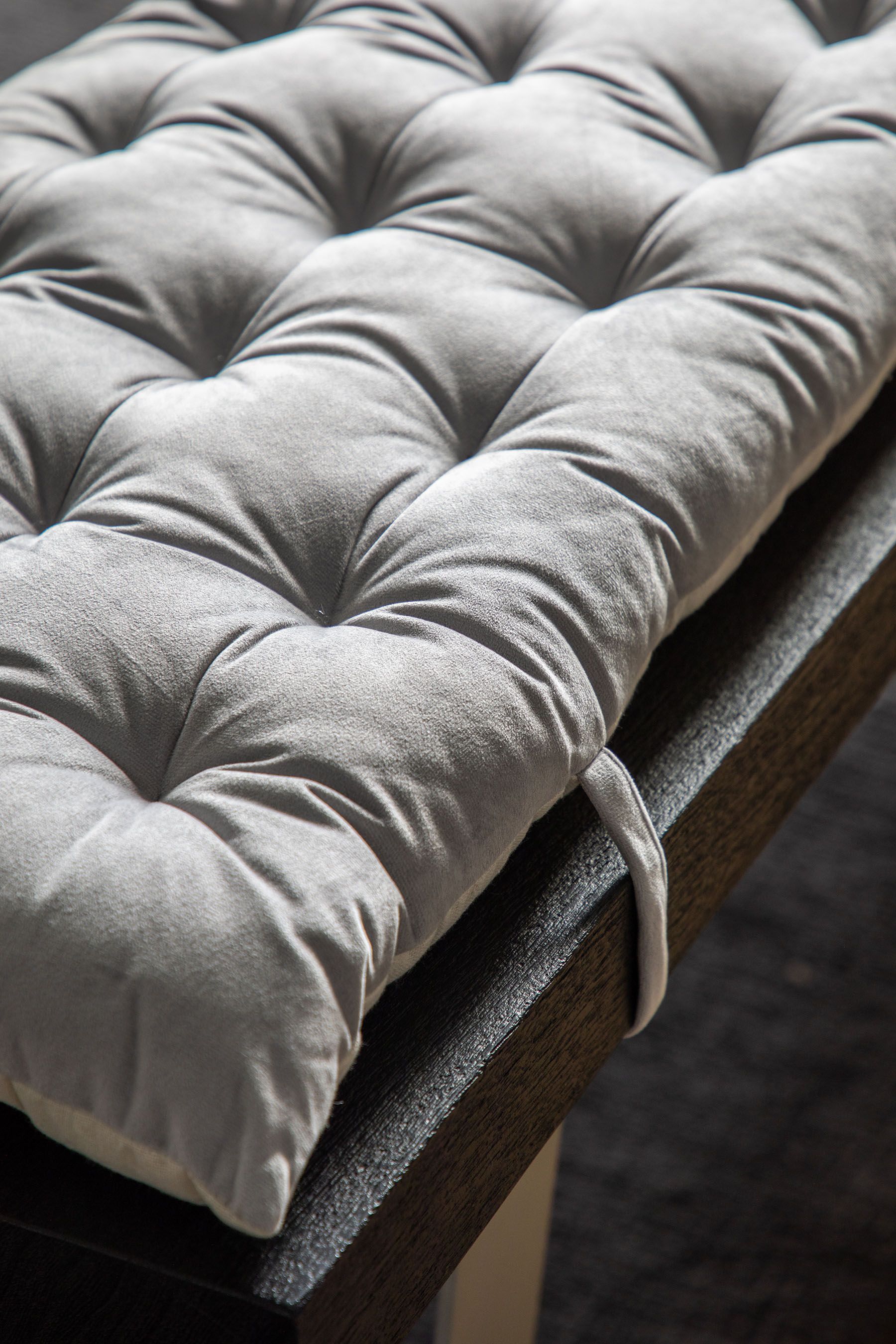 Buy Gallery Home Grey Velvet Bench Pad from the Next UK online shop