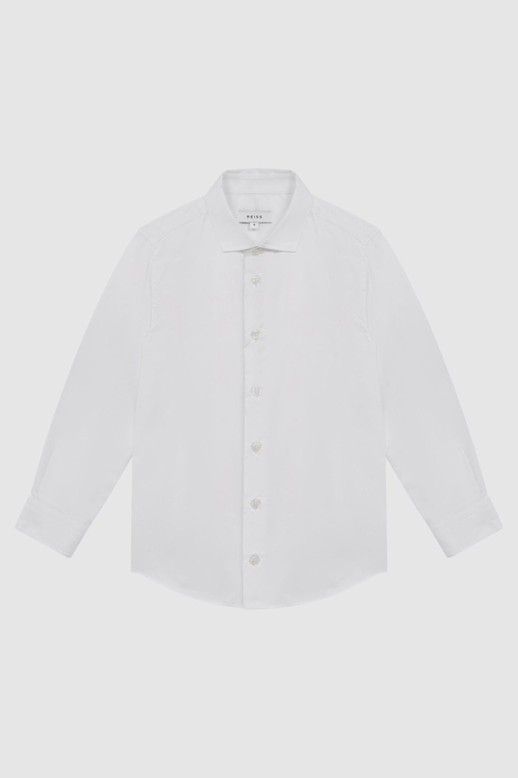 Reiss White Remote Senior Slim Fit Formal Shirt - Image 1 of 1