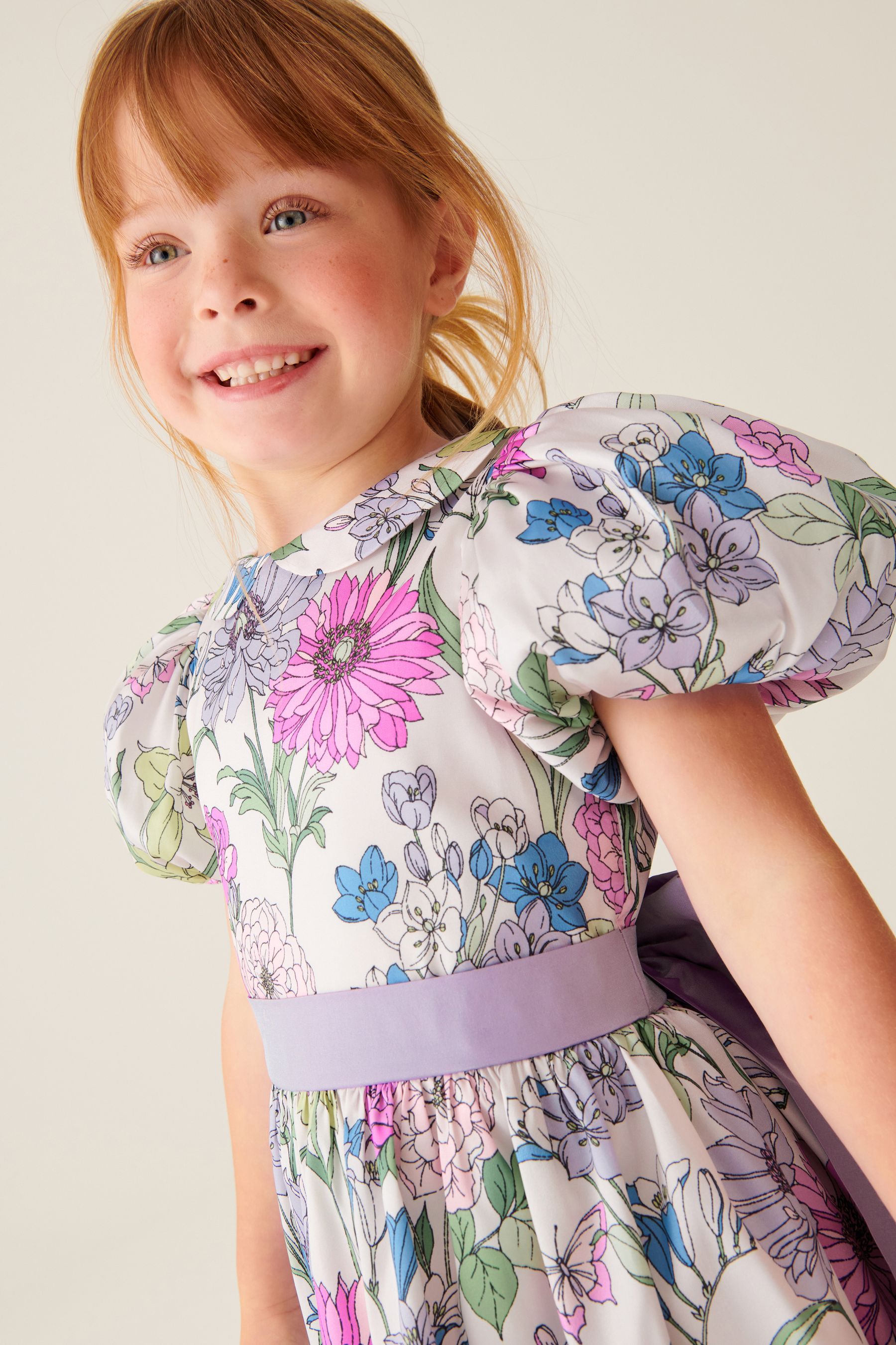 Buy Laura Ashley Pointon Fields Taffeta Floral Prom Dress from Next Ireland