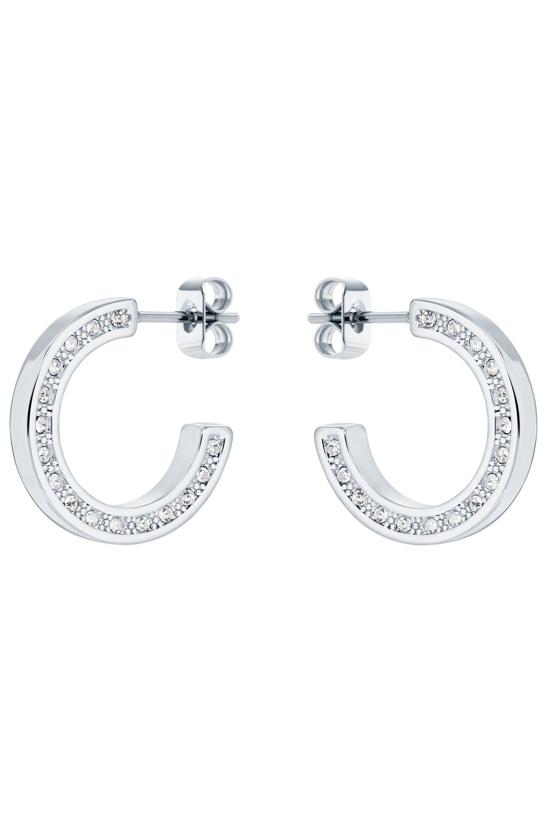 Buy Ted Baker Silver Tone SENATTA Crystal Hoop Earrings from the Next
