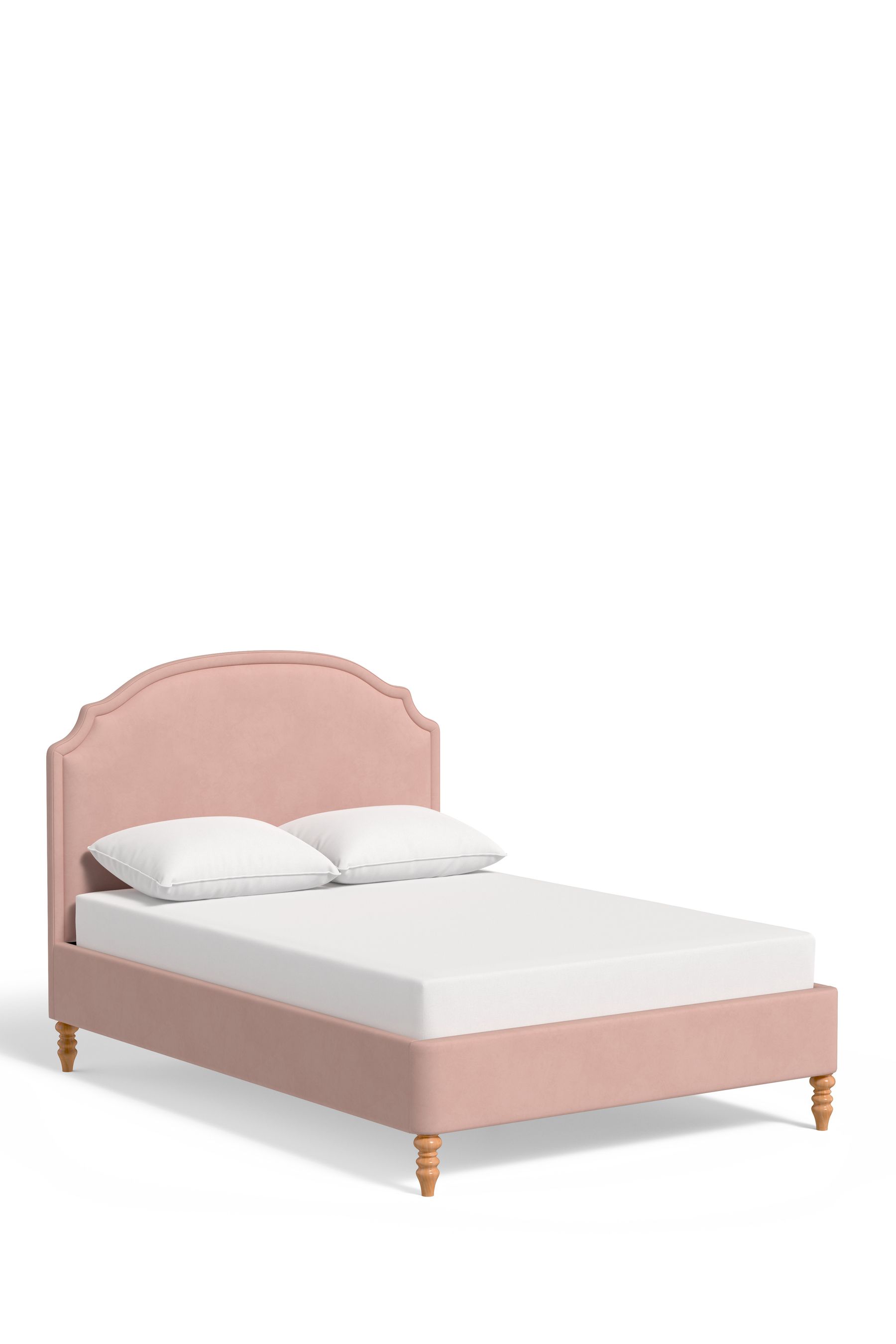 Buy Laura Ashley Annaly Velvet Dark Blush Bytham Bed from the Next UK