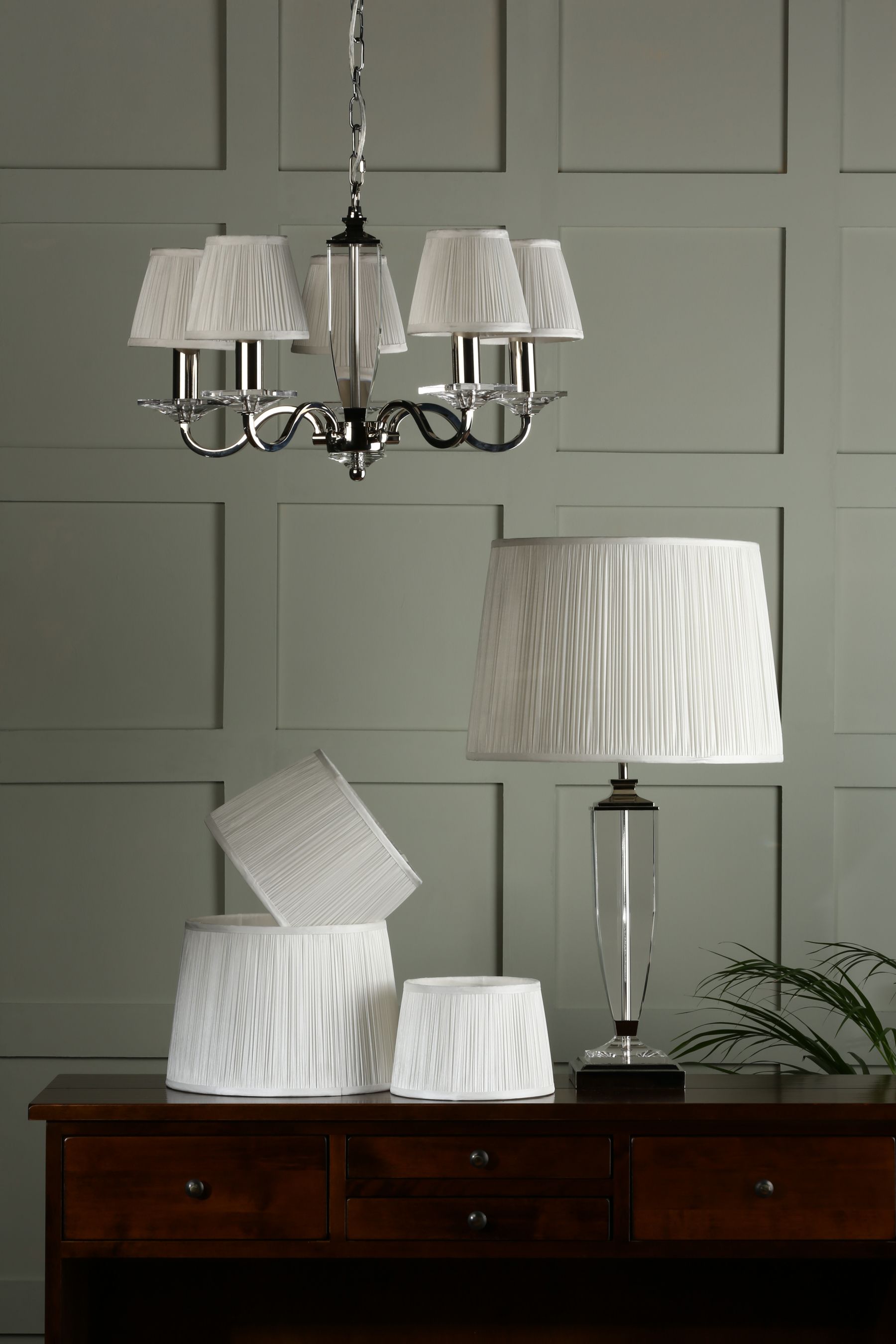 Buy Laura Ashley Cream Hemsley Pleated Silk Empire Easyfit Lamp Shade ...