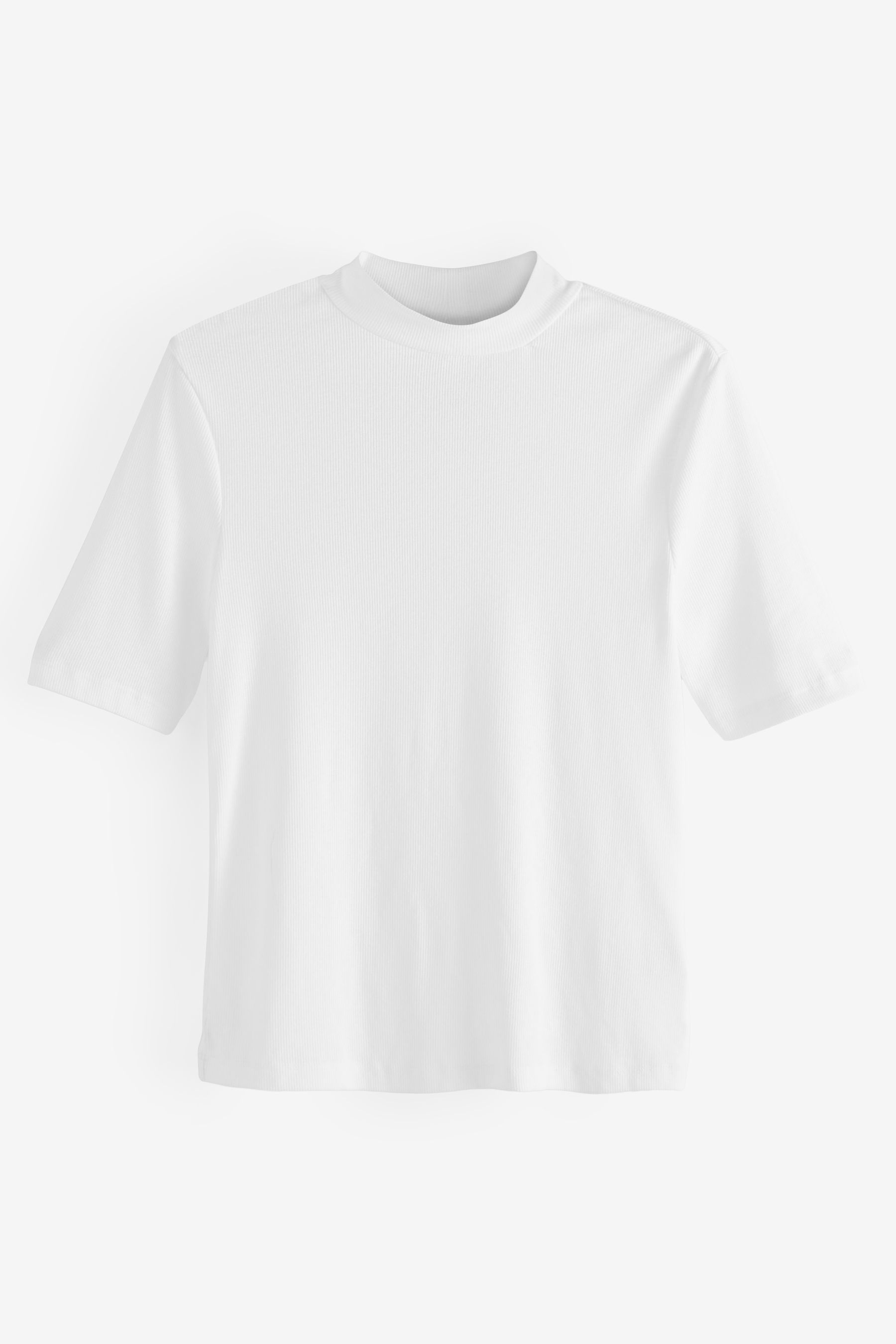 Buy White Half Sleeve High Neck TShirt from Next Australia