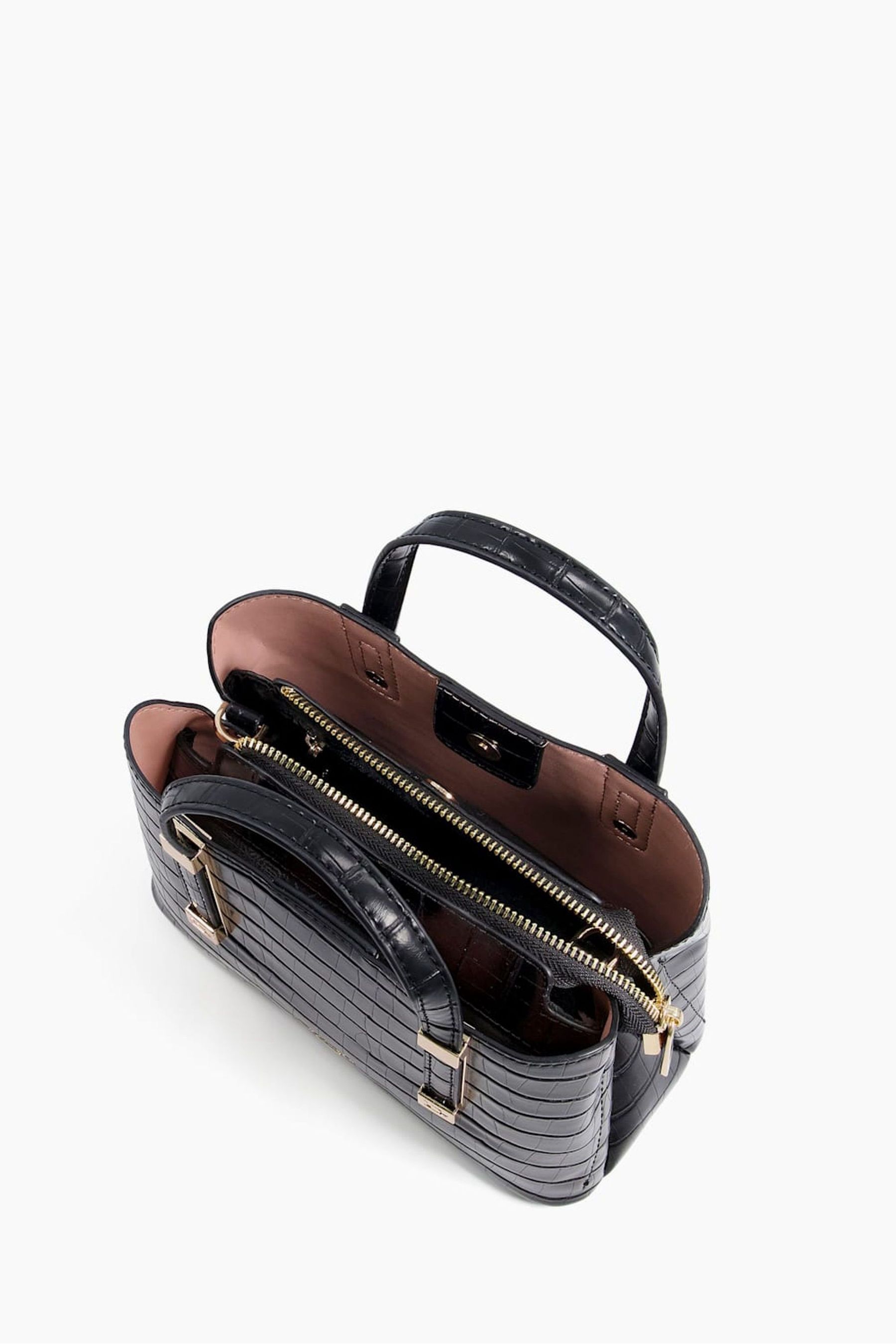 Buy Dune London Black Dinkiedorrie Mini Unlined City Bag from the Next