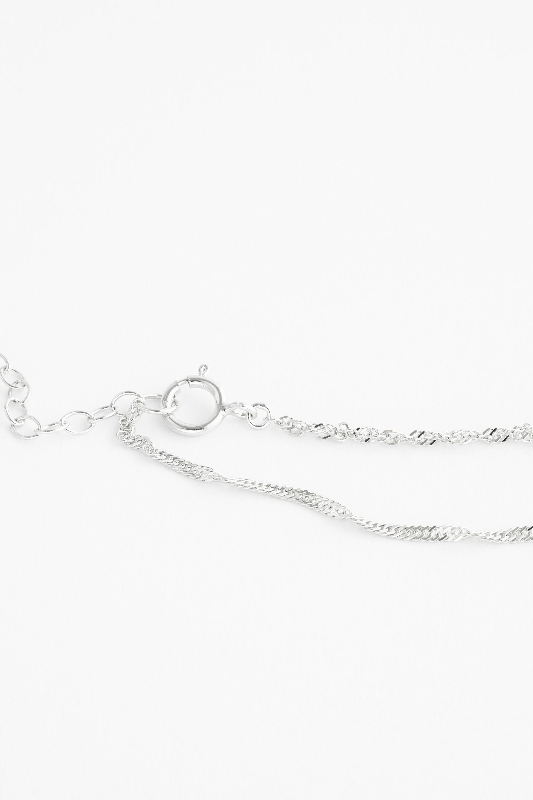 Buy Sterling Silver Twisted Chain Anklet from the Next UK online shop