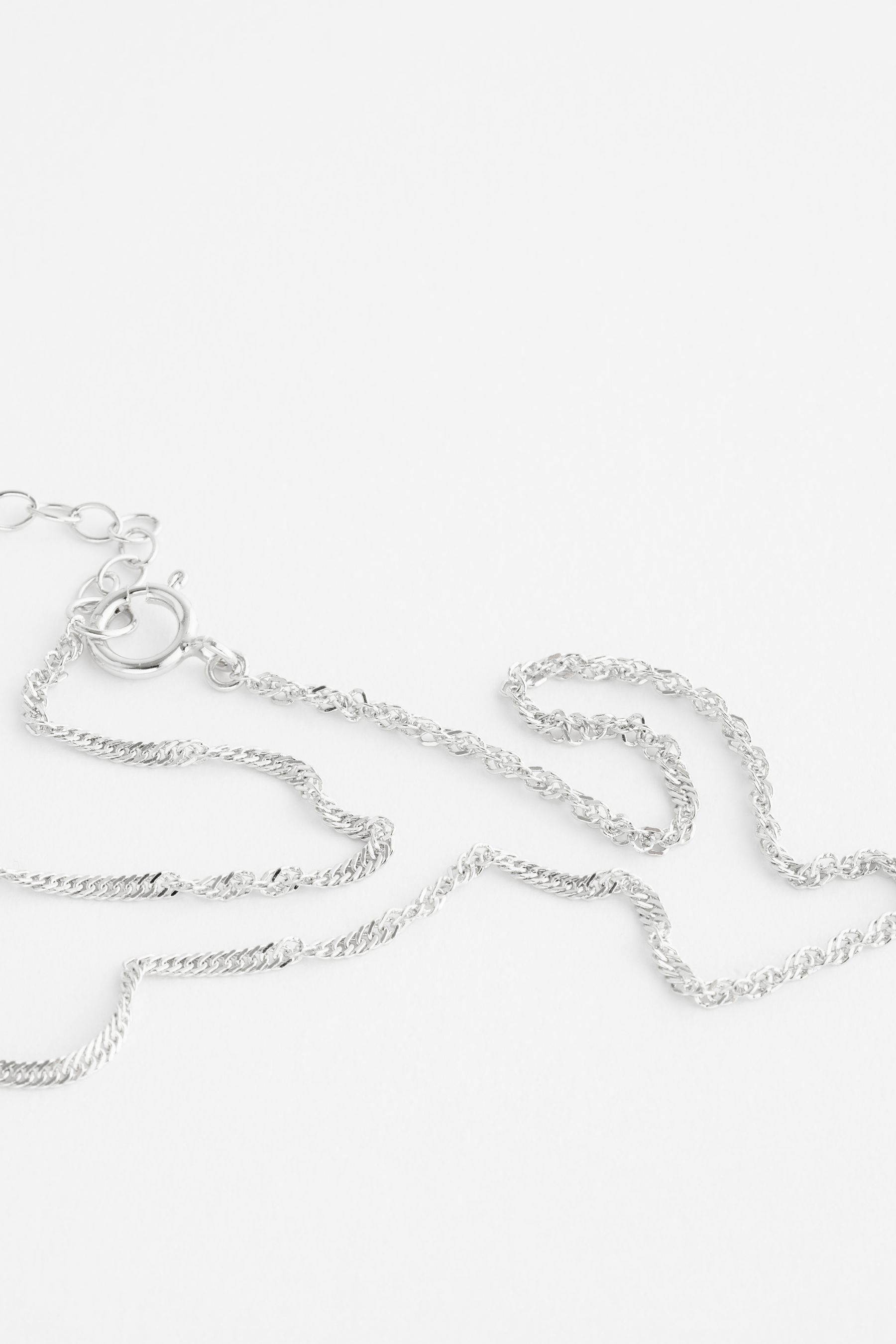 Buy Sterling Silver Twisted Chain Anklet from the Next UK online shop