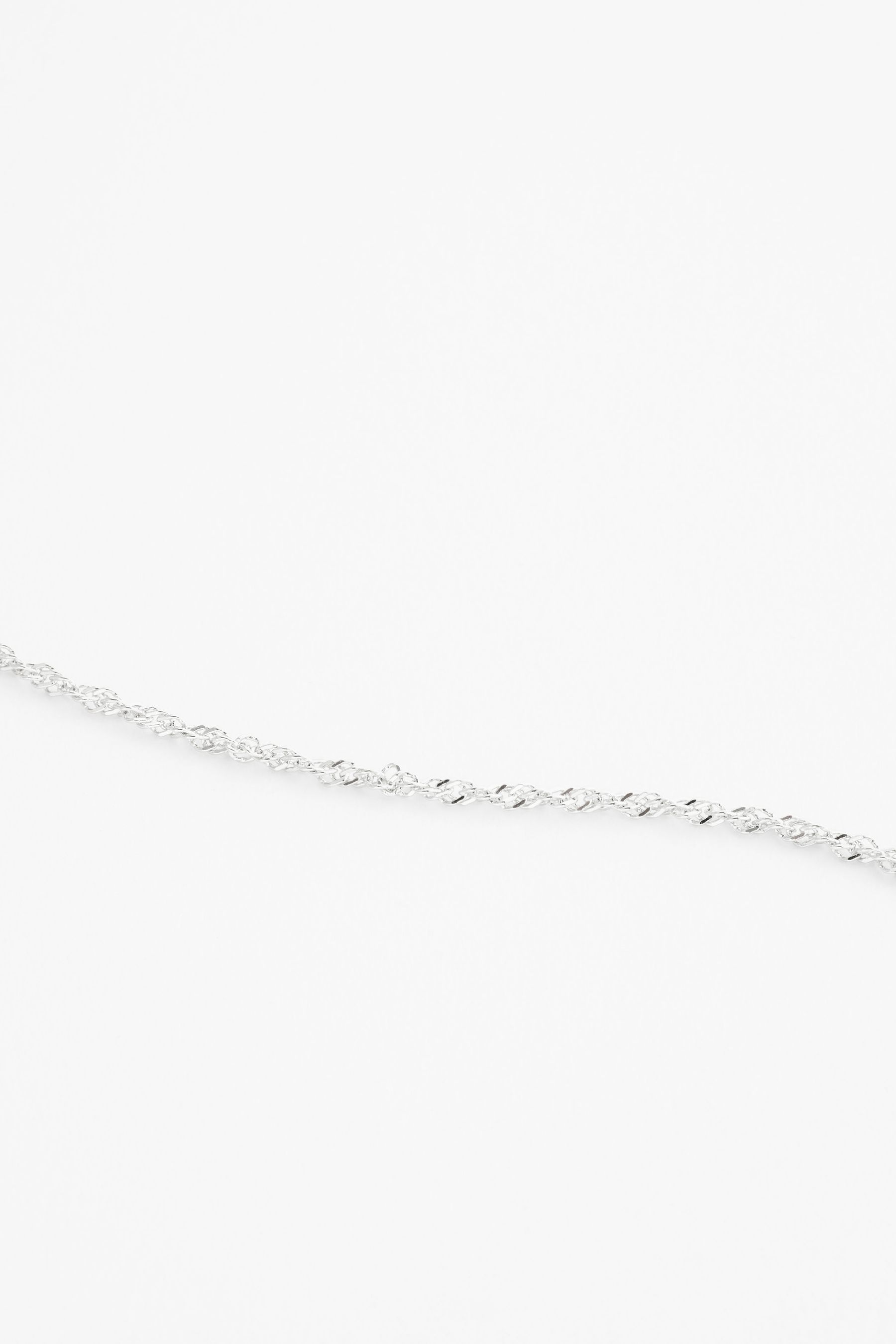 Buy Sterling Silver Twisted Chain Anklet from the Next UK online shop