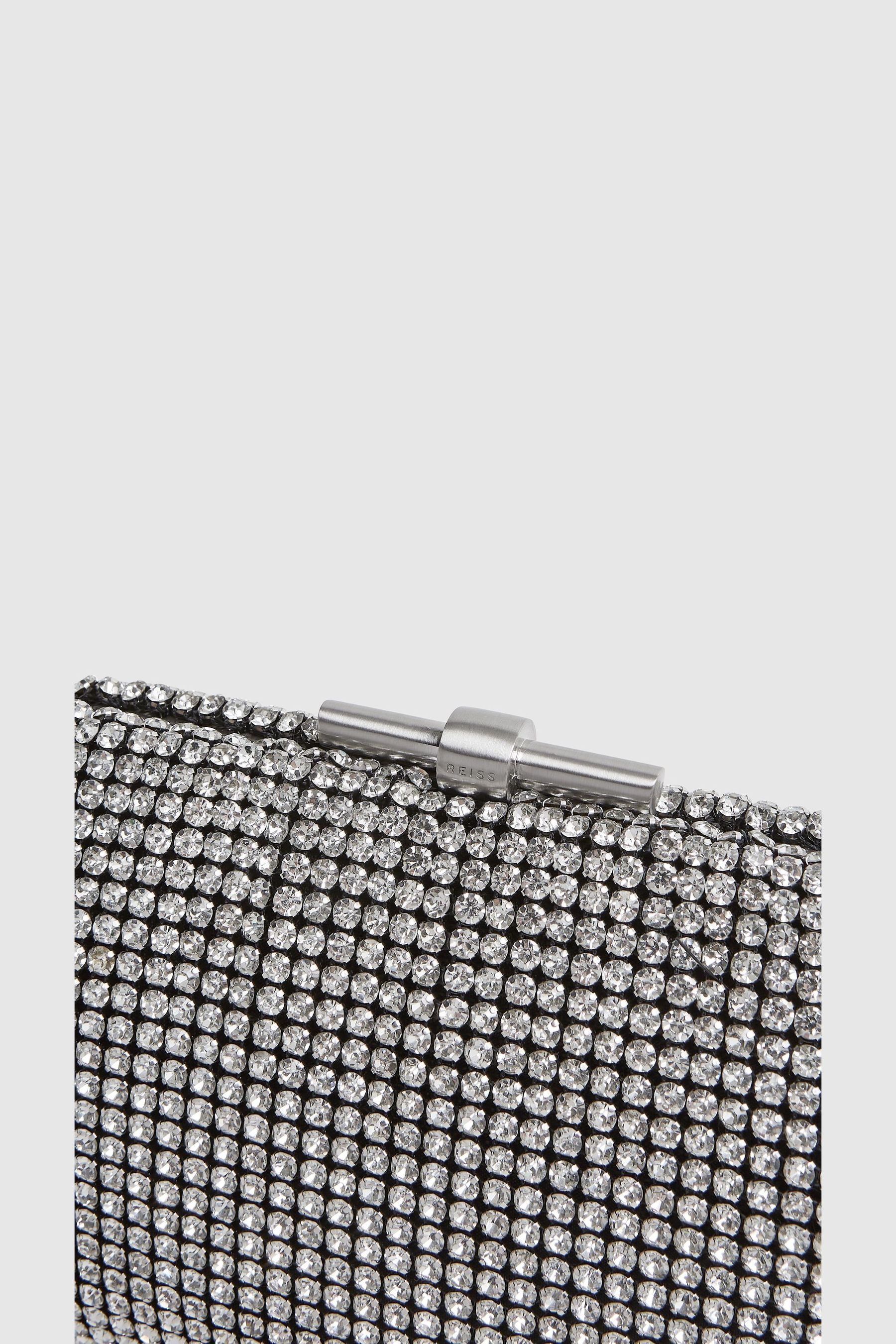 Buy Reiss Silver Adaline Embellished Clutch Bag from the Next UK online