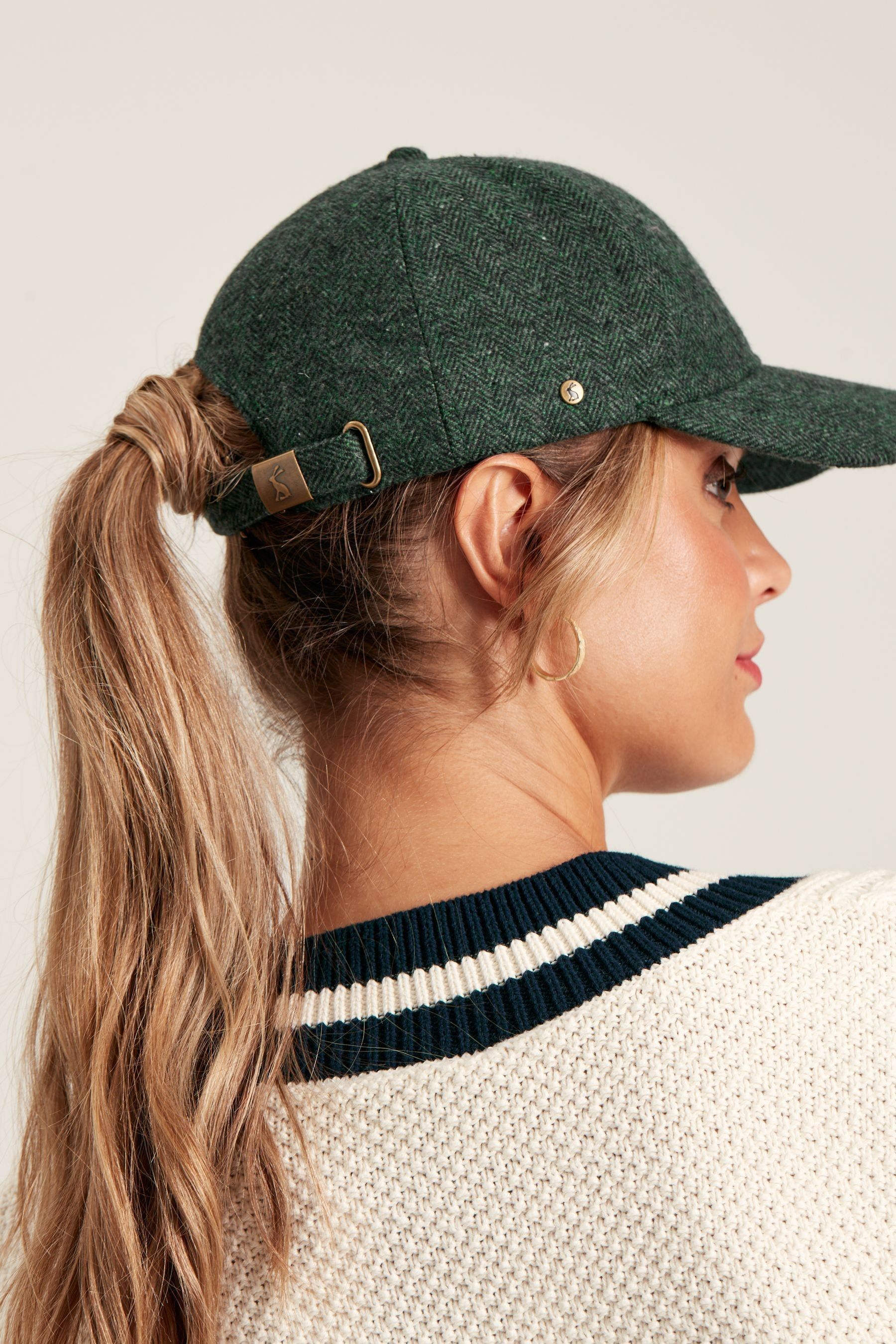 Buy Joules Green Tweed Baseball Cap from the Next UK online shop
