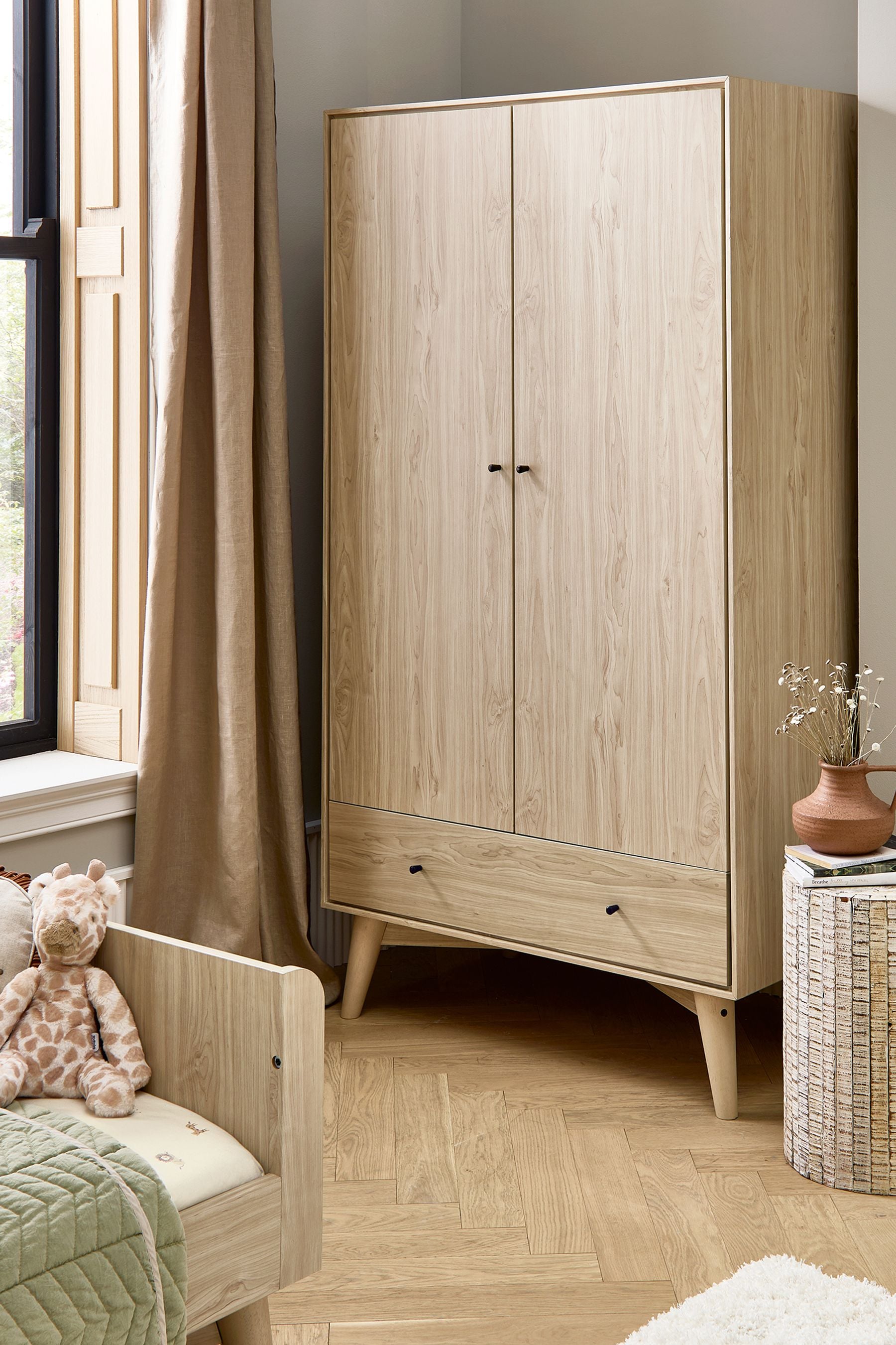 Buy Mamas & Papas Natural Olive Green Coxley Wardrobe from the Next UK ...