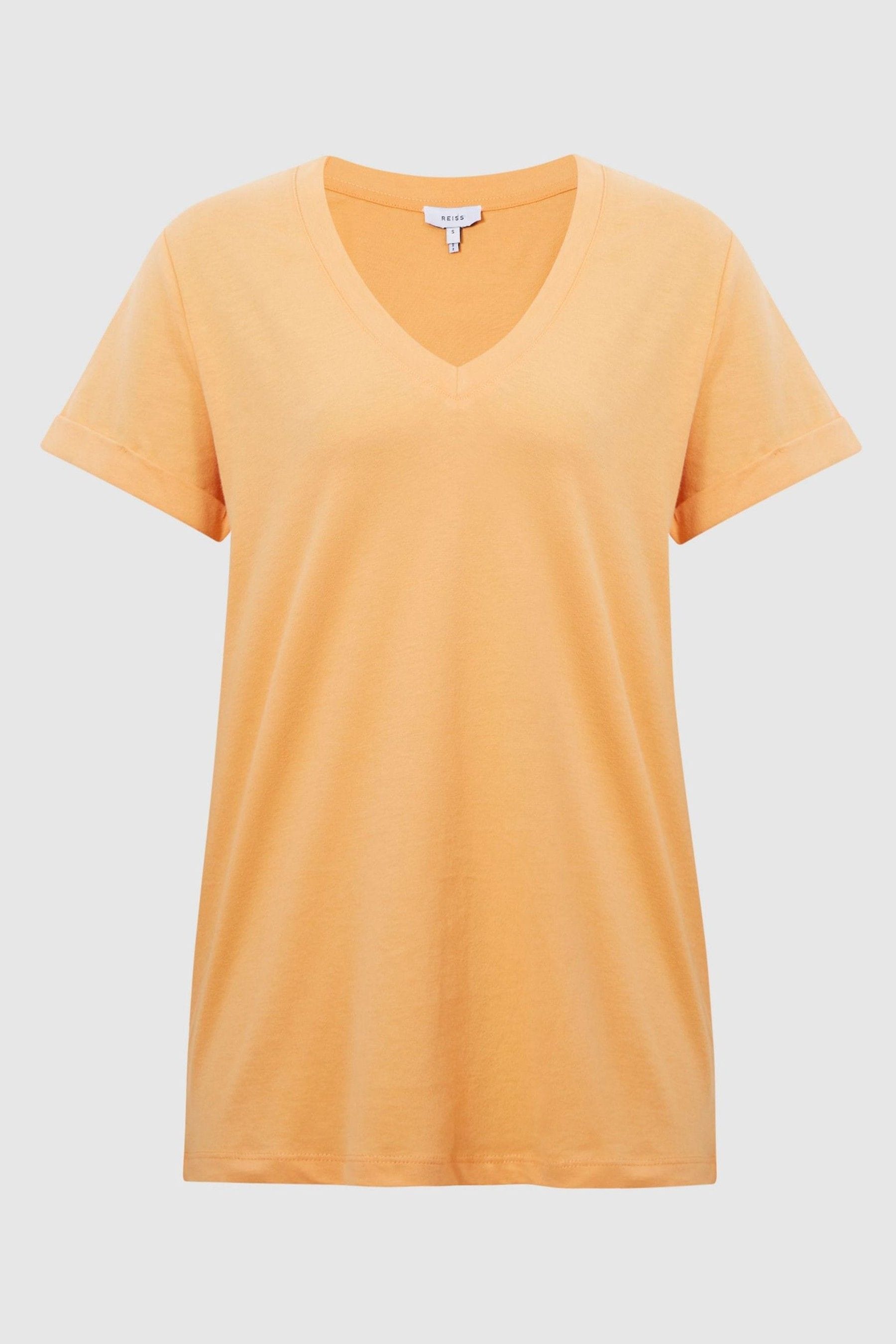 Buy Reiss Orange Luana Cotton Jersey VNeck TShirt from the Next UK online shop