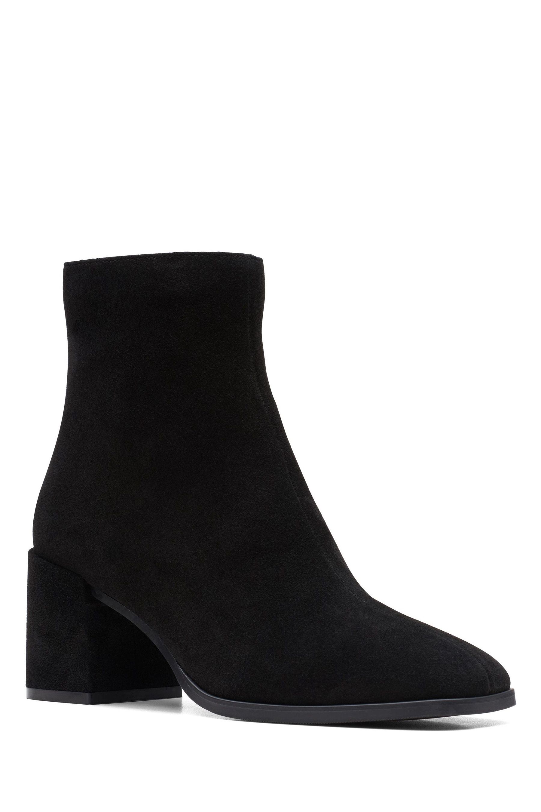 Buy Clarks Black Suede Seren Zip Boots from the Next UK online shop