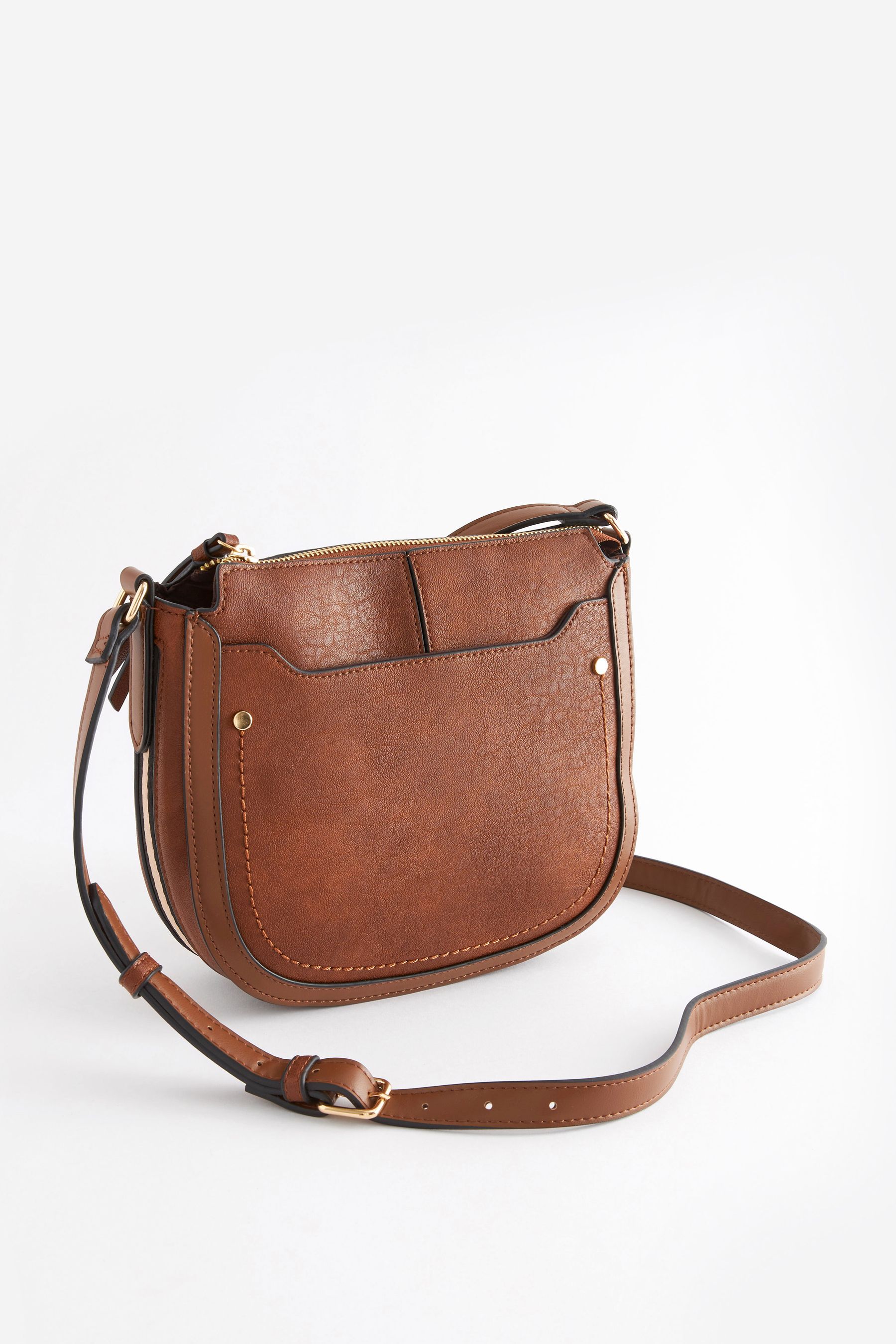 Buy Tan Brown Saddle CrossBody Bag from the Next UK online shop