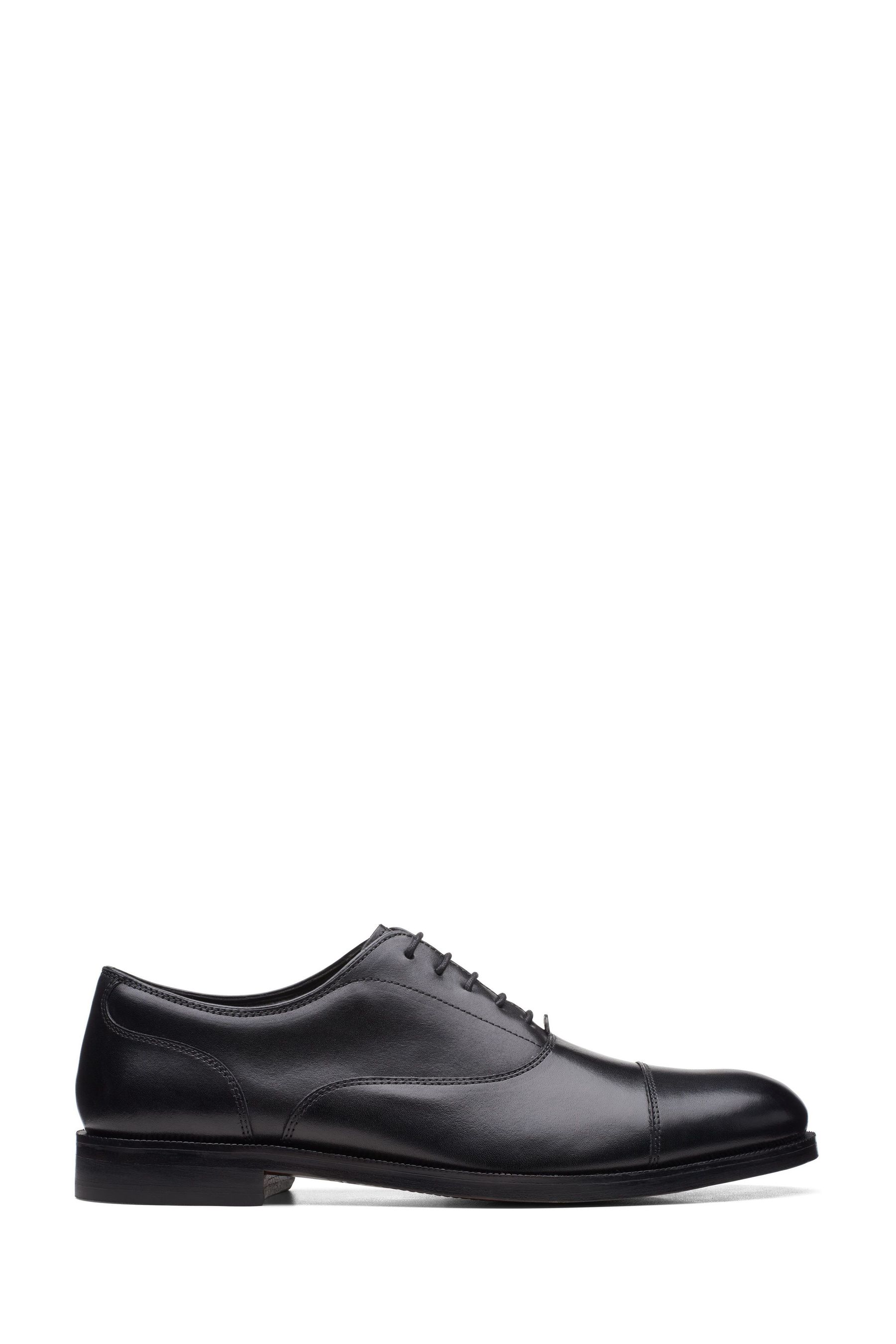 Buy Clarks Black Leather Craftdean Cap Shoes from the Next UK online shop