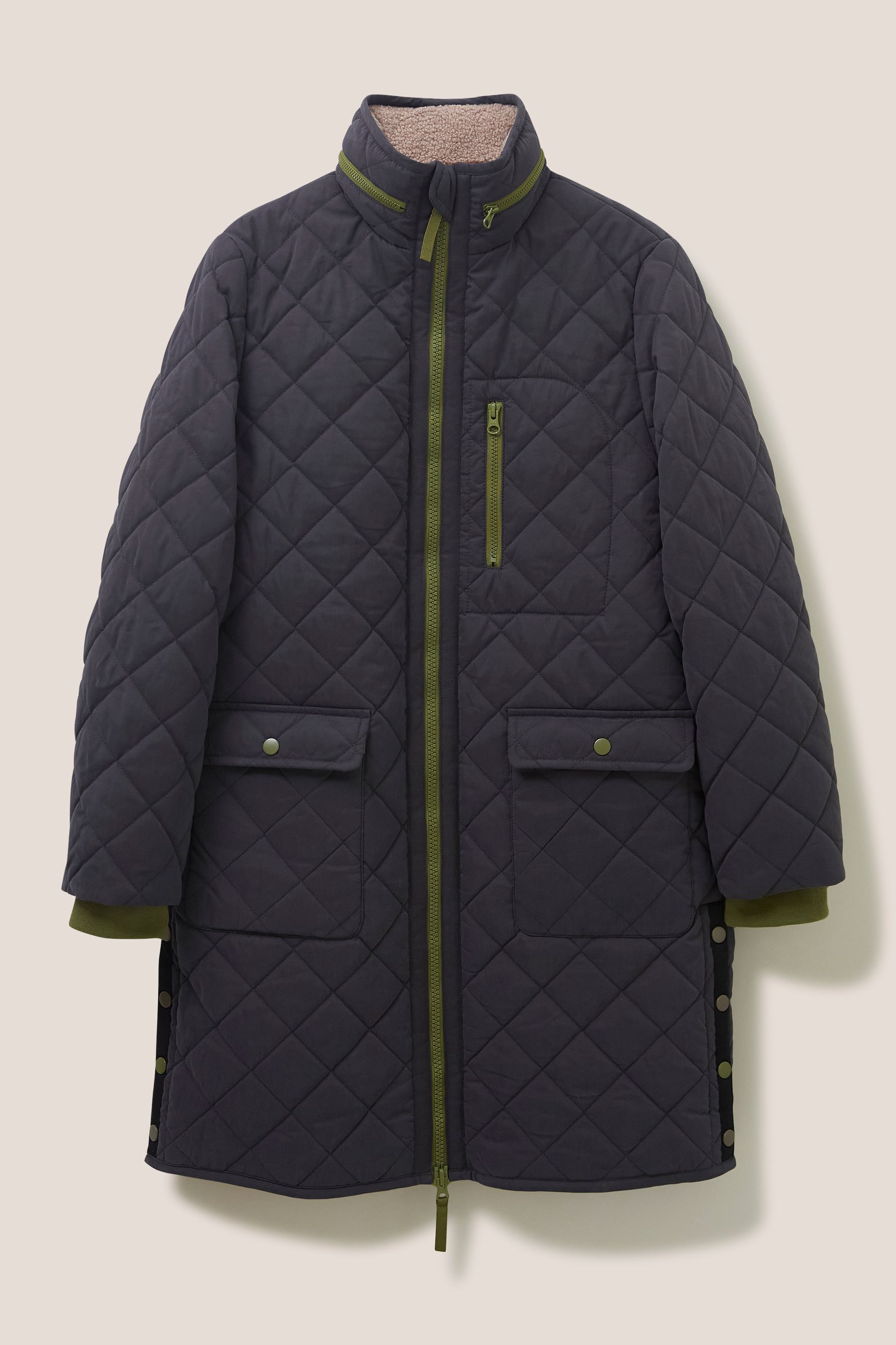 Buy White Stuff Grey Luckie Quilted Coat from Next Ireland