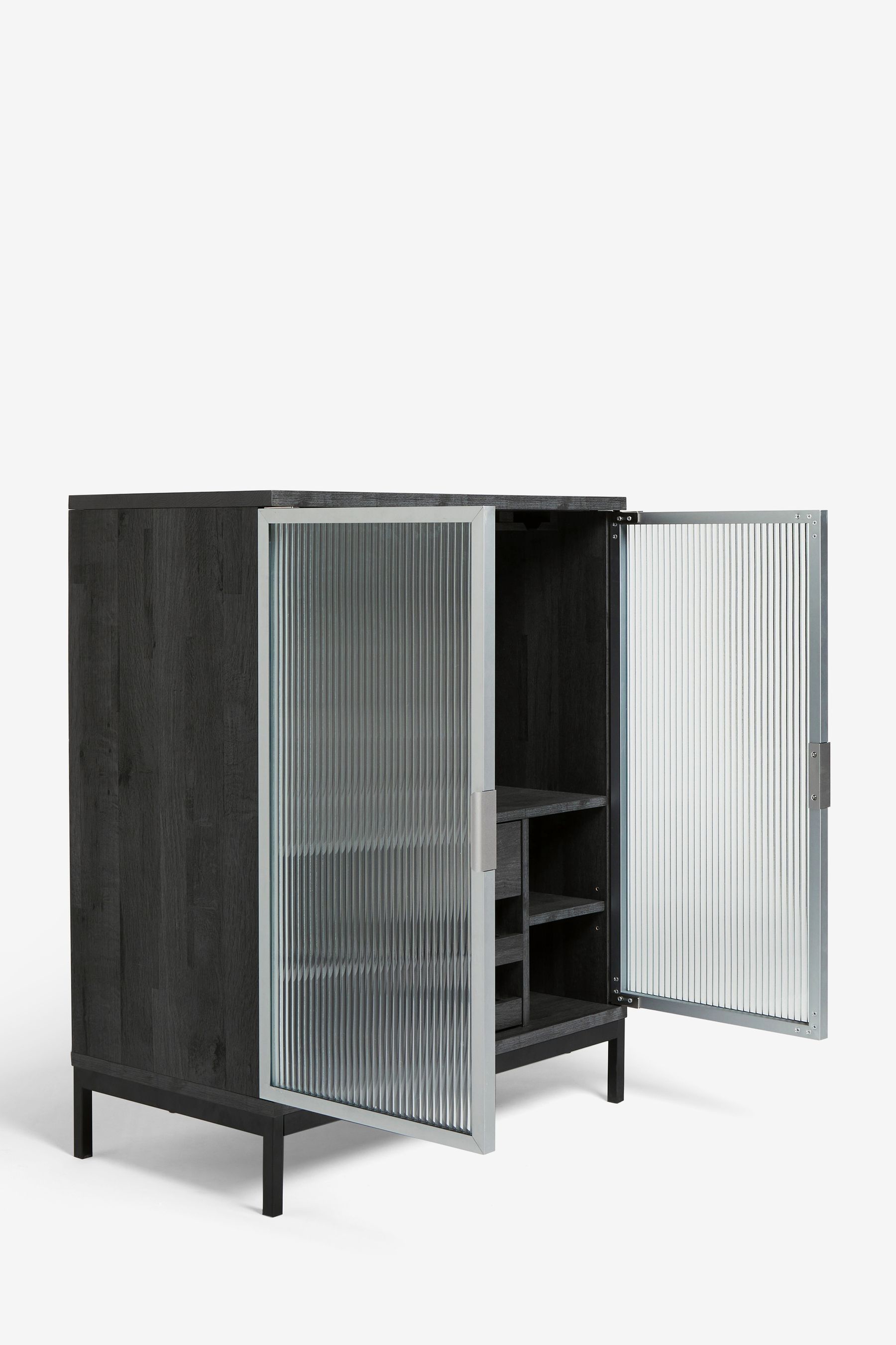 Buy Black Bronx Glass and Oak Effect Drinks from Next Ireland