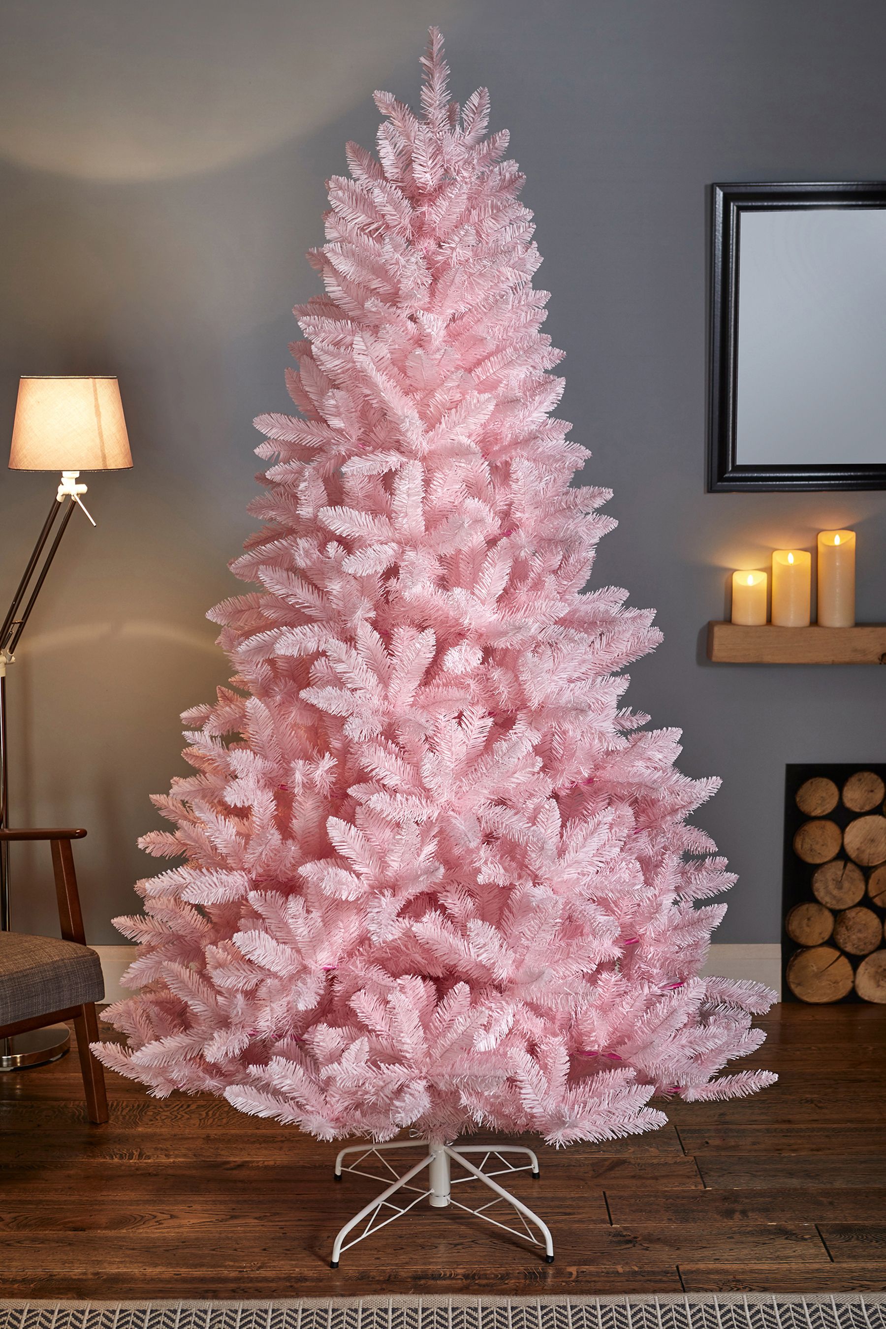 Buy Premier Decorations Ltd 7ft Rosewood Pine Blush PVC Christmas Tree
