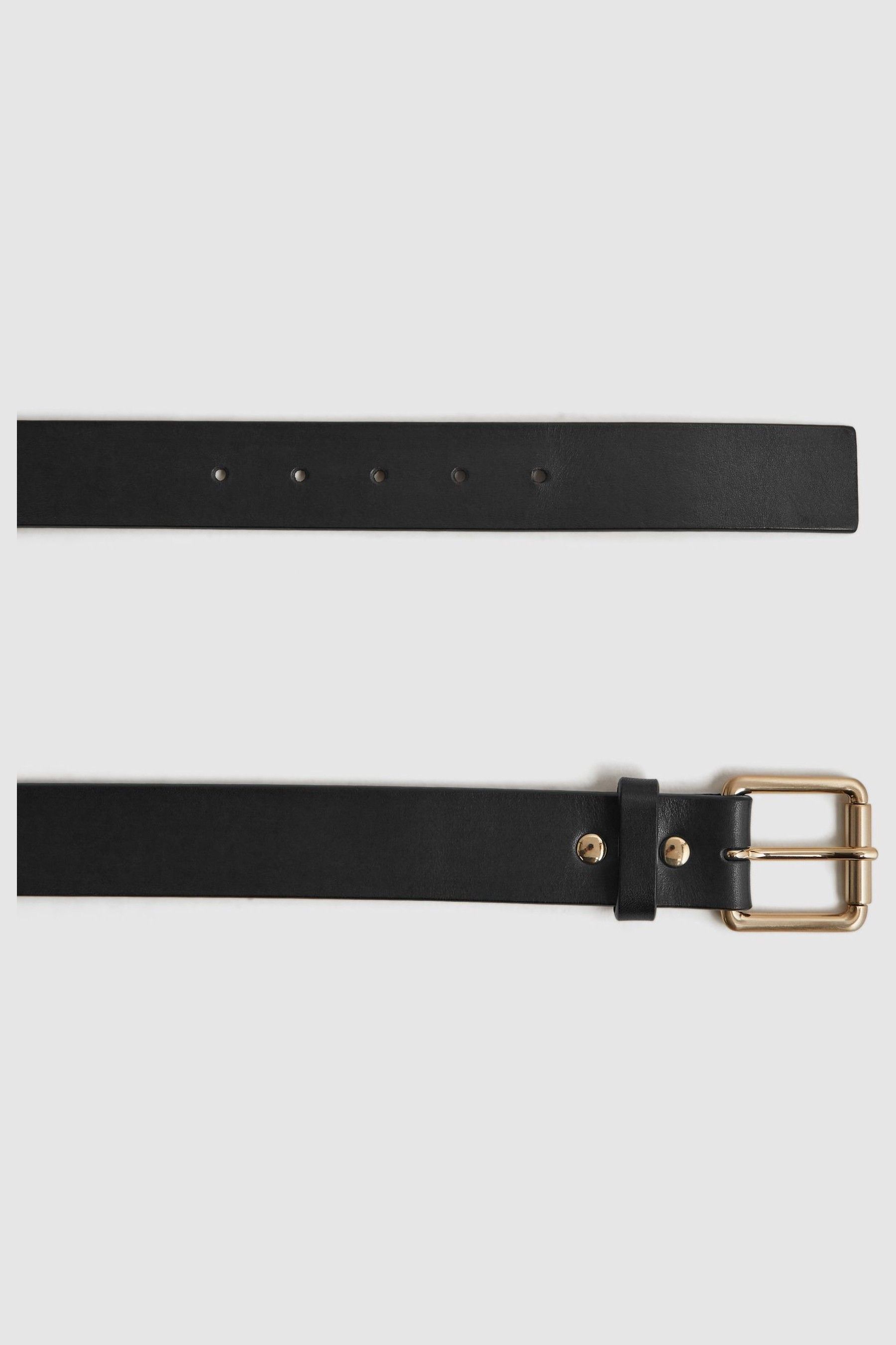 Buy Reiss Black Grayson Leather Rivet Belt from the Next UK online shop