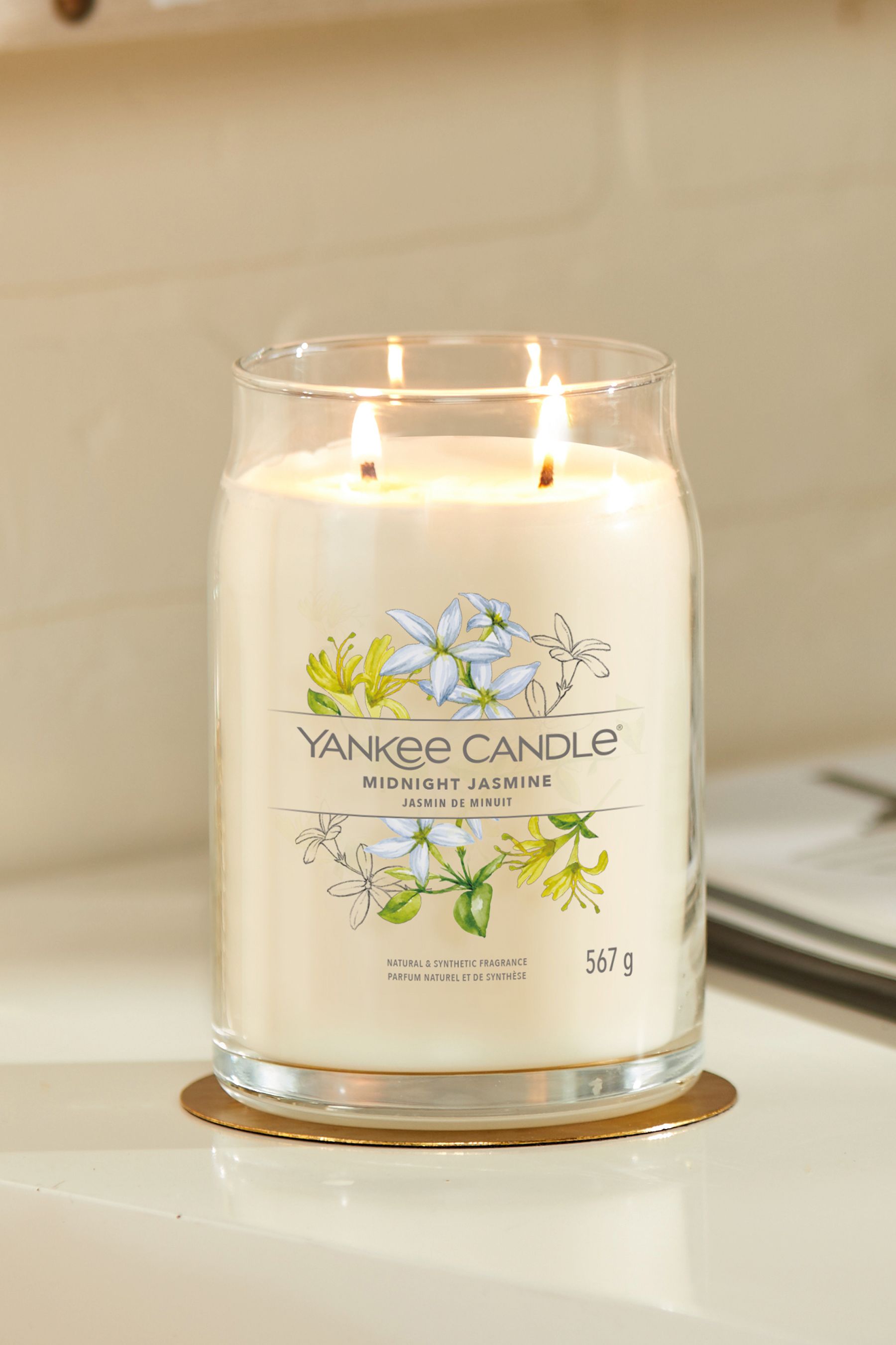 Buy Yankee Candle Signature Large Jar Scented Candle, Midnight Jasmine