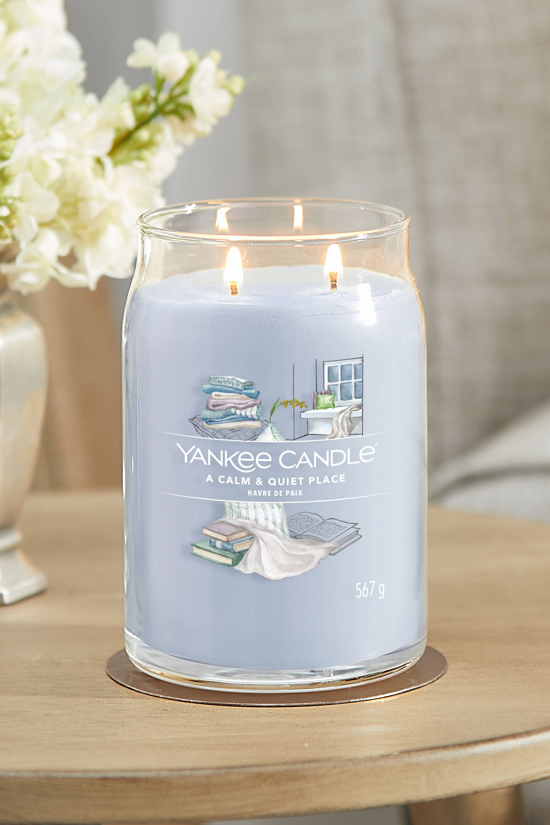 Buy Yankee Candle Signature Large Jar Scented Candle, A Calm & Quiet