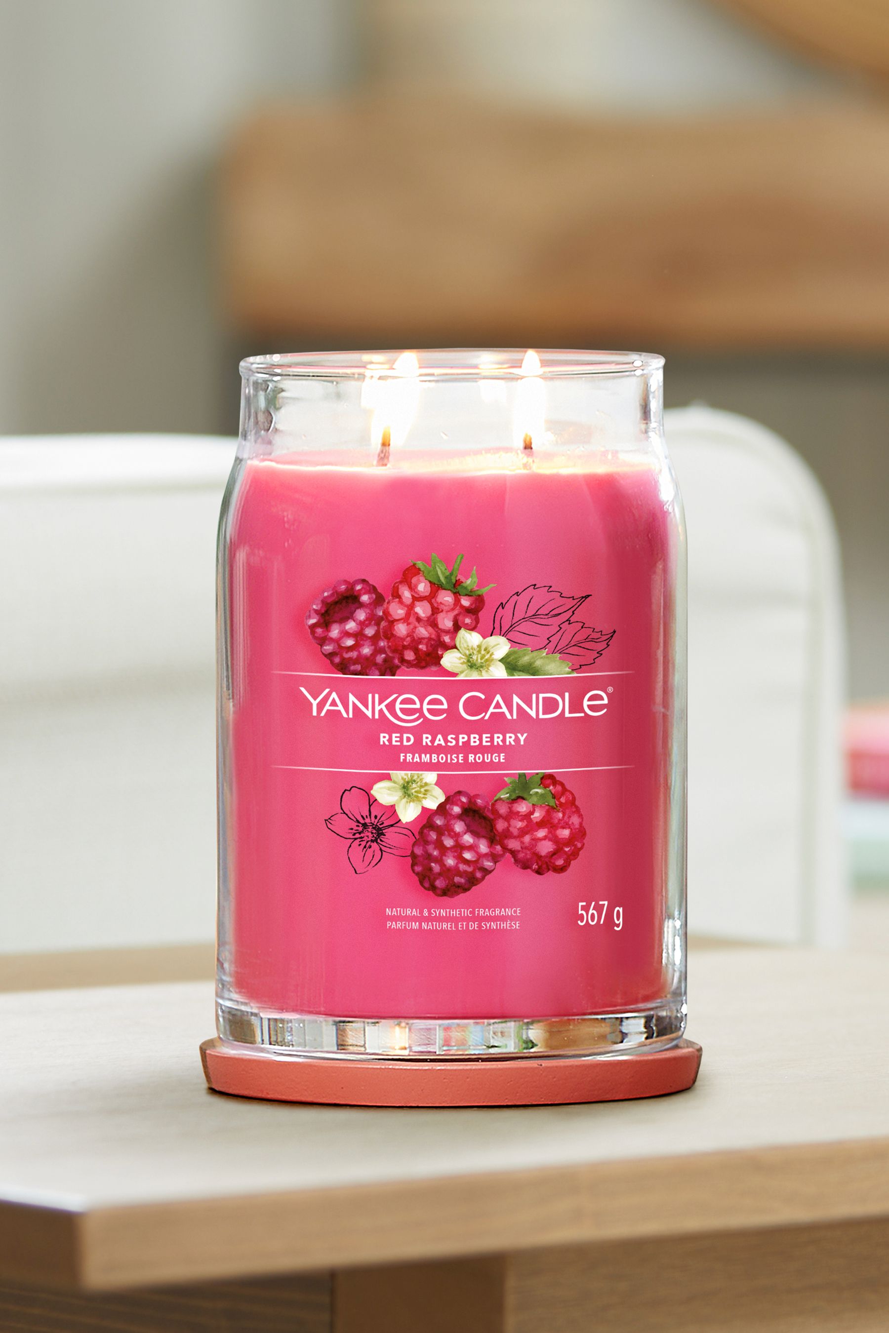 Buy Yankee Candle Signature Large Jar Scented Candle, Red Raspberry