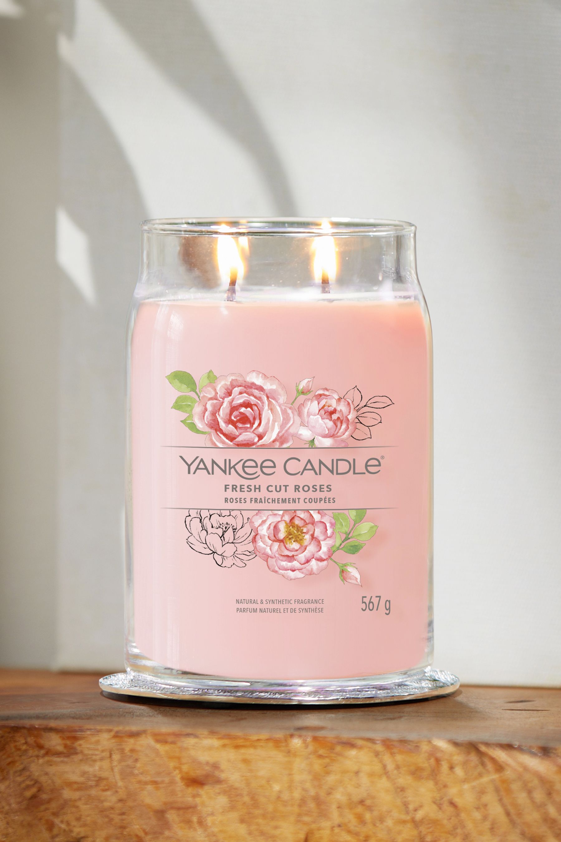Buy Yankee Candle Signature Large Jar Scented Candle, Fresh Cut Roses