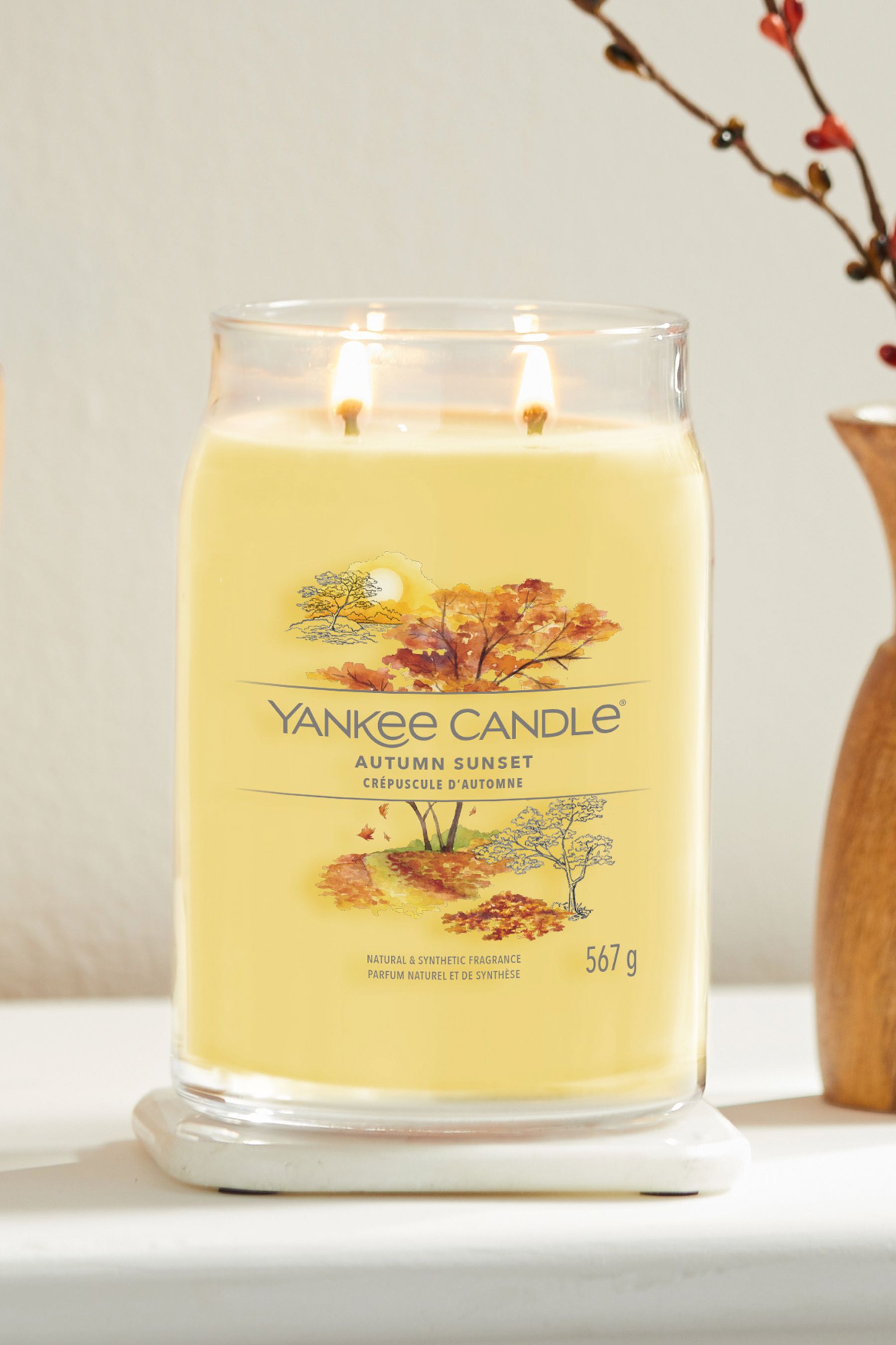 Buy Yankee Candle Signature Large Jar Scented Candle, Autumn Sunset