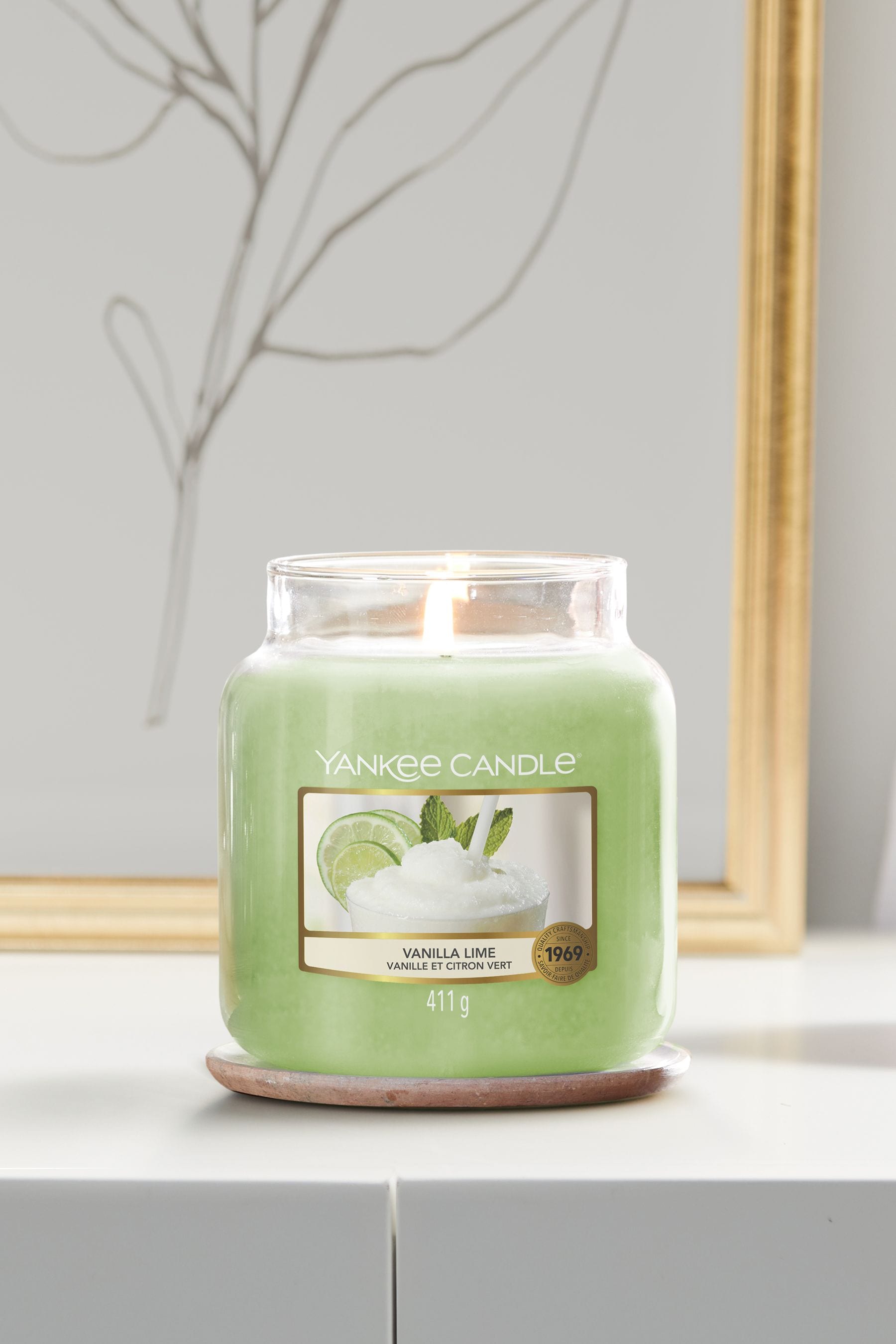 Buy Yankee Candle Original Medium Jar Scented Candle, Vanilla Lime from