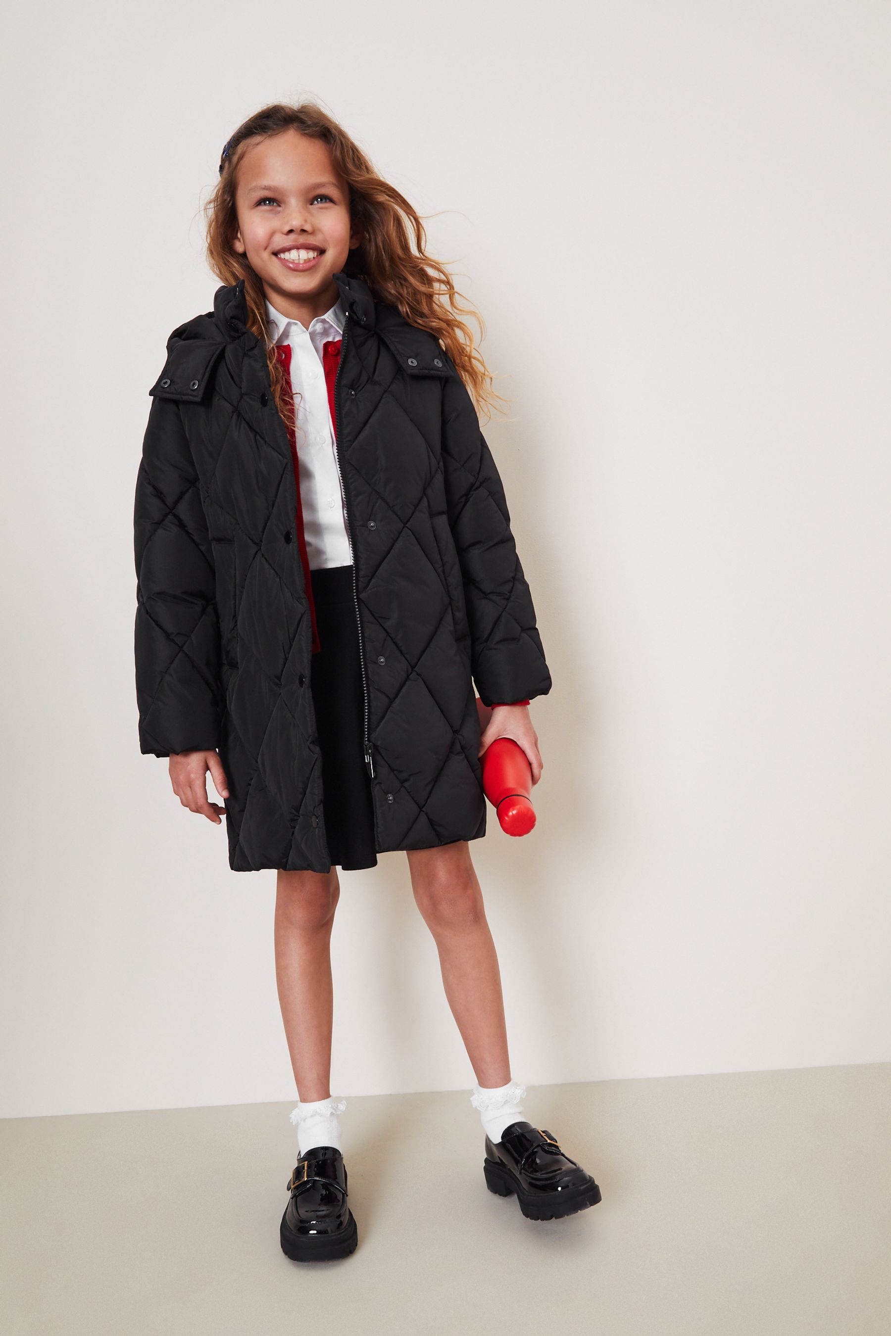 Buy Shower Resistant Diamond Quilted Padded Coat (316yrs) from Next