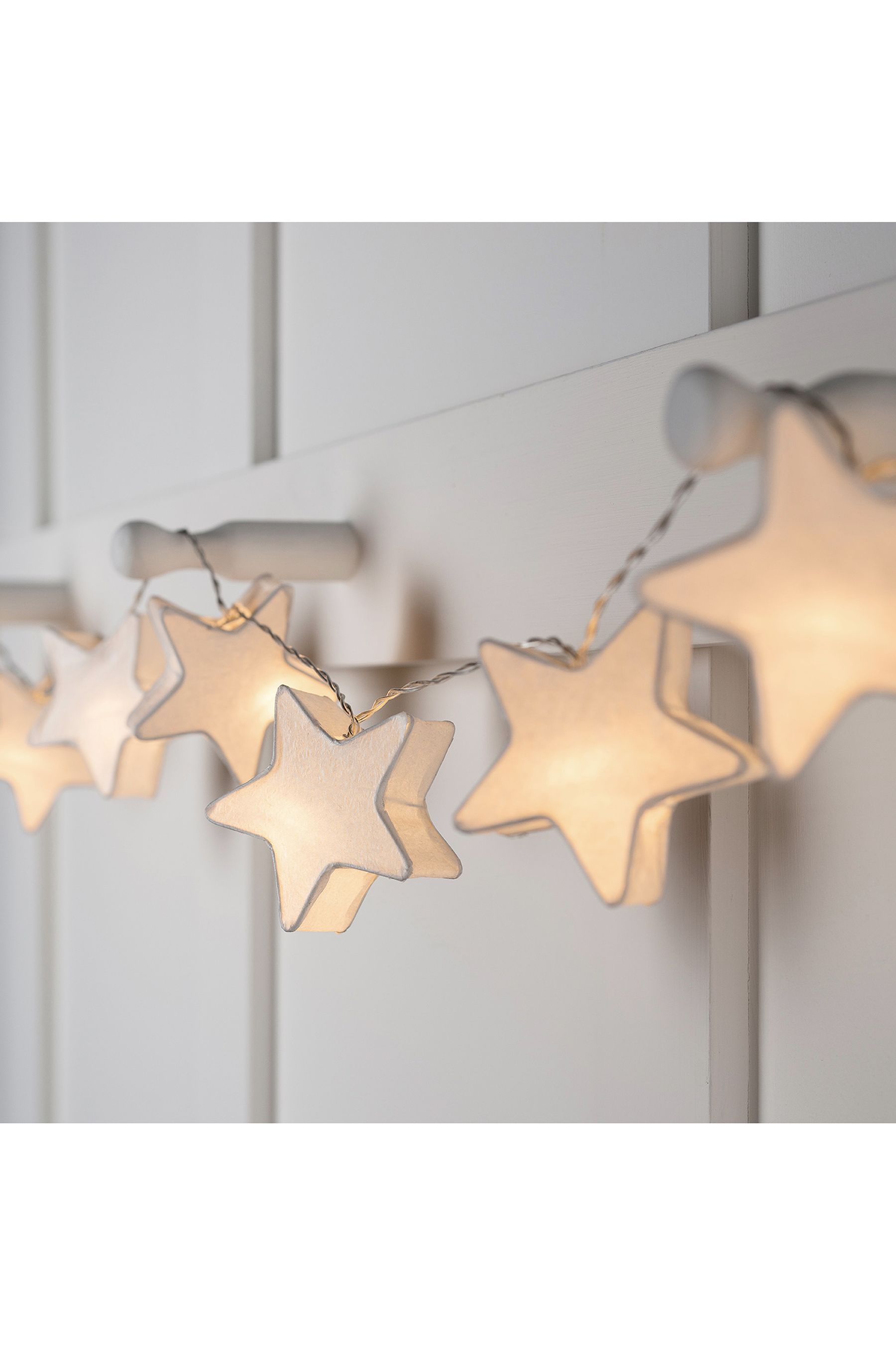 Buy Lights4fun Paper Star Battery Operated Fairy Lights from the Next ...