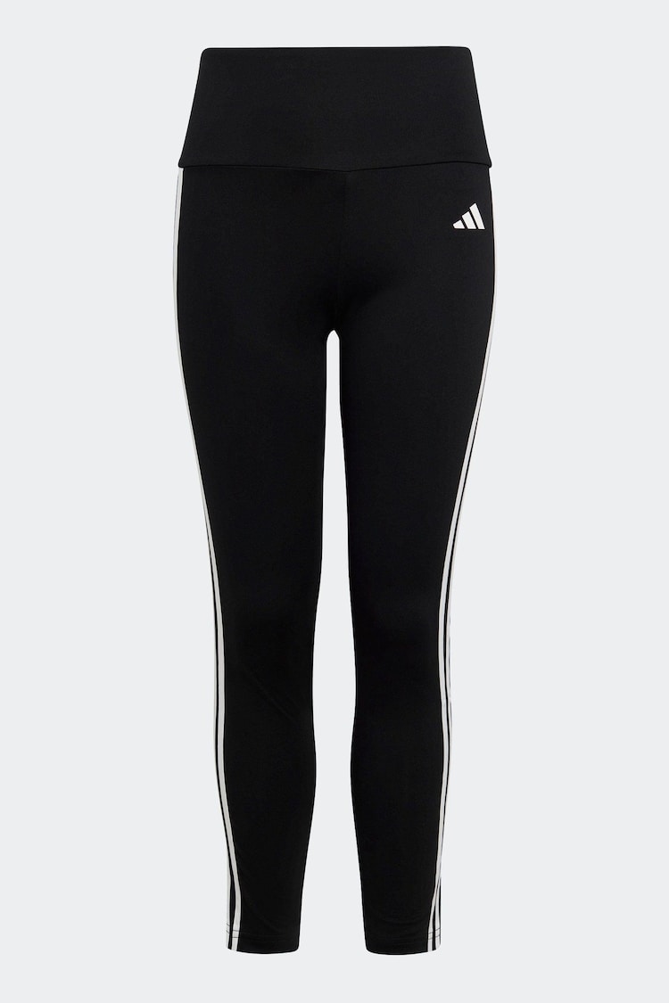adidas Black Sportswear Essentials Aeroready 3-Stripes High Waisted Leggings - Image 1 of 1