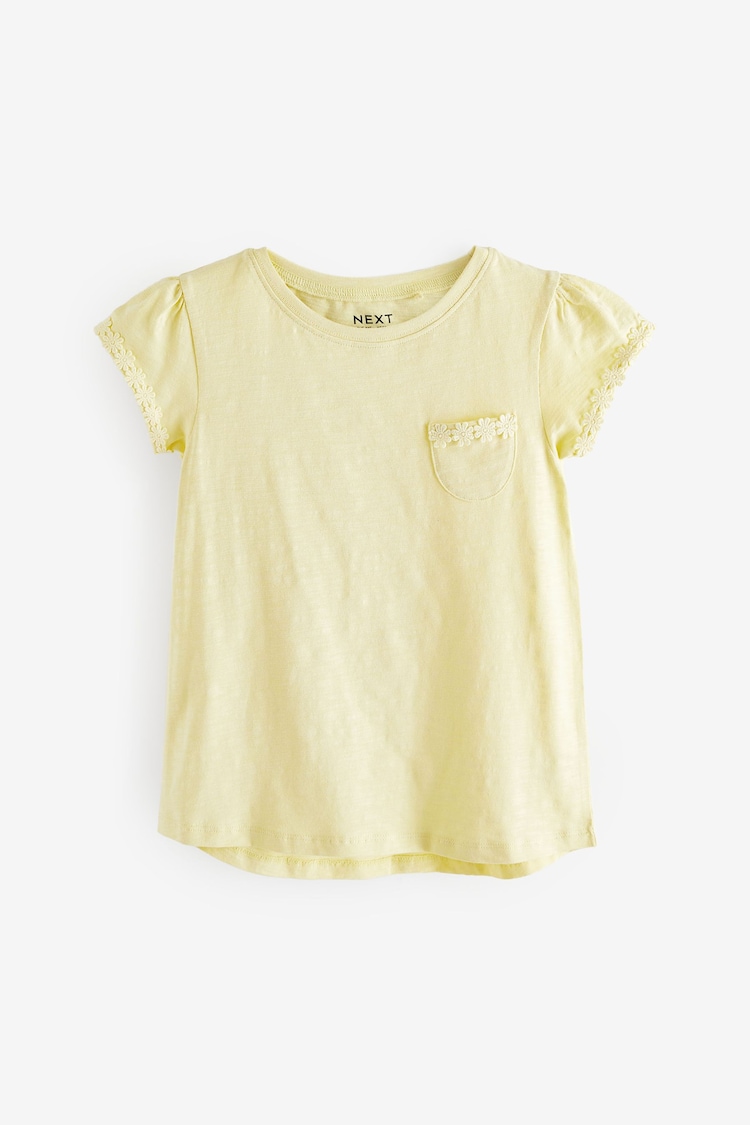 Yellow Daisy Pocket T-Shirt (1.5-16yrs) - Image 1 of 1