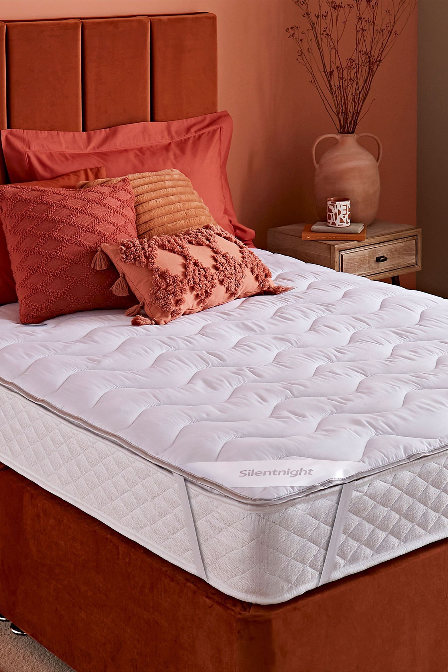 Buy Silentnight White Self Heating Mattress Topper from the Next UK