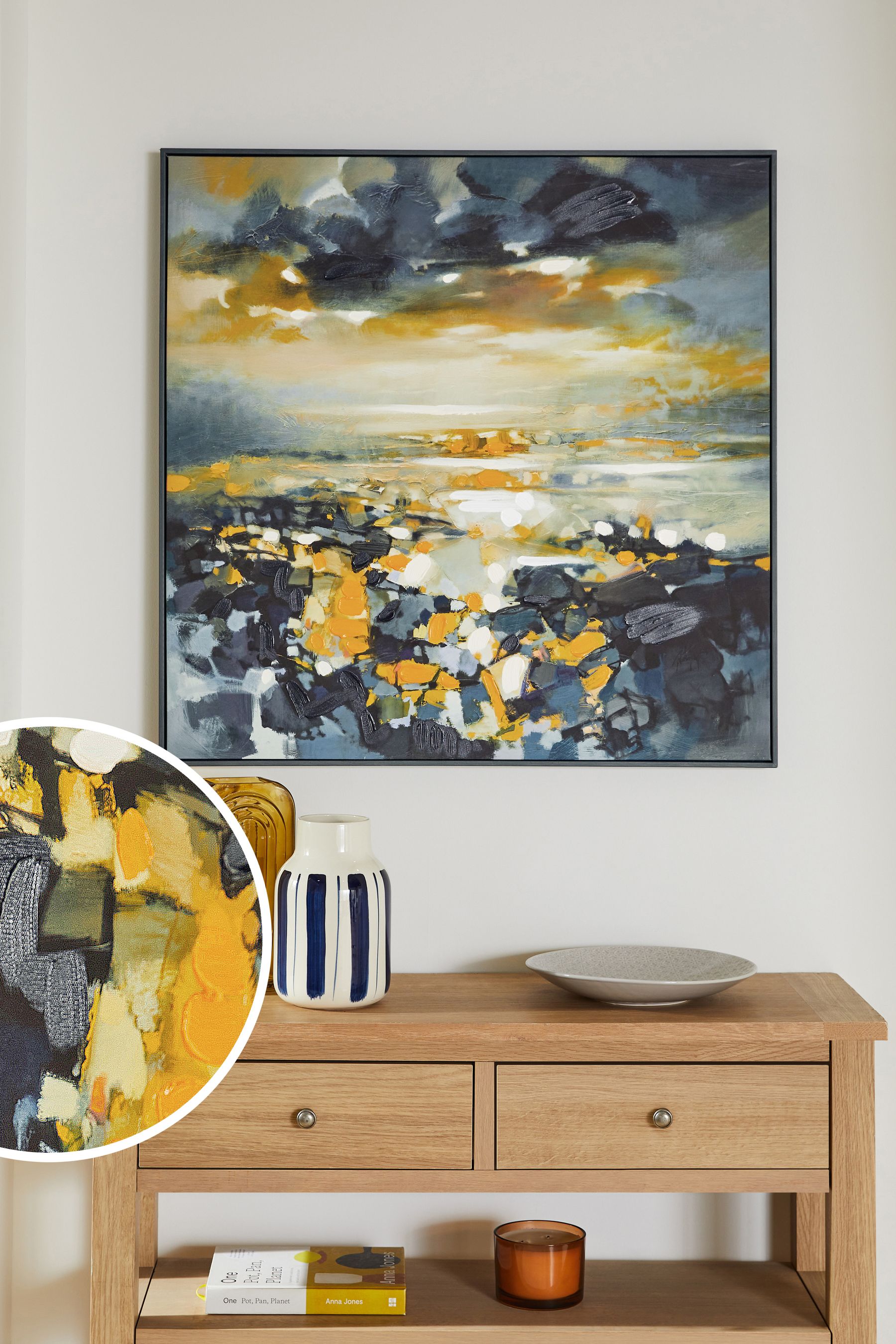 Buy Yellow/Black Artist Collection by Scott Naismith Framed Canvas Wall