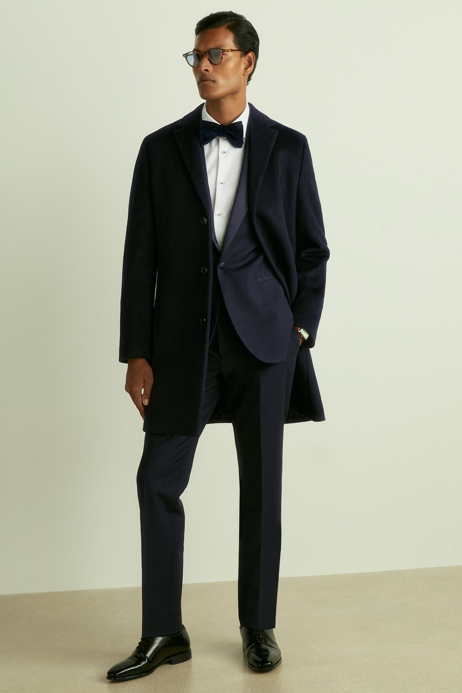 Buy Reiss Navy Poker Peak Lapel Modern Fit Single Breasted Tuxedo 