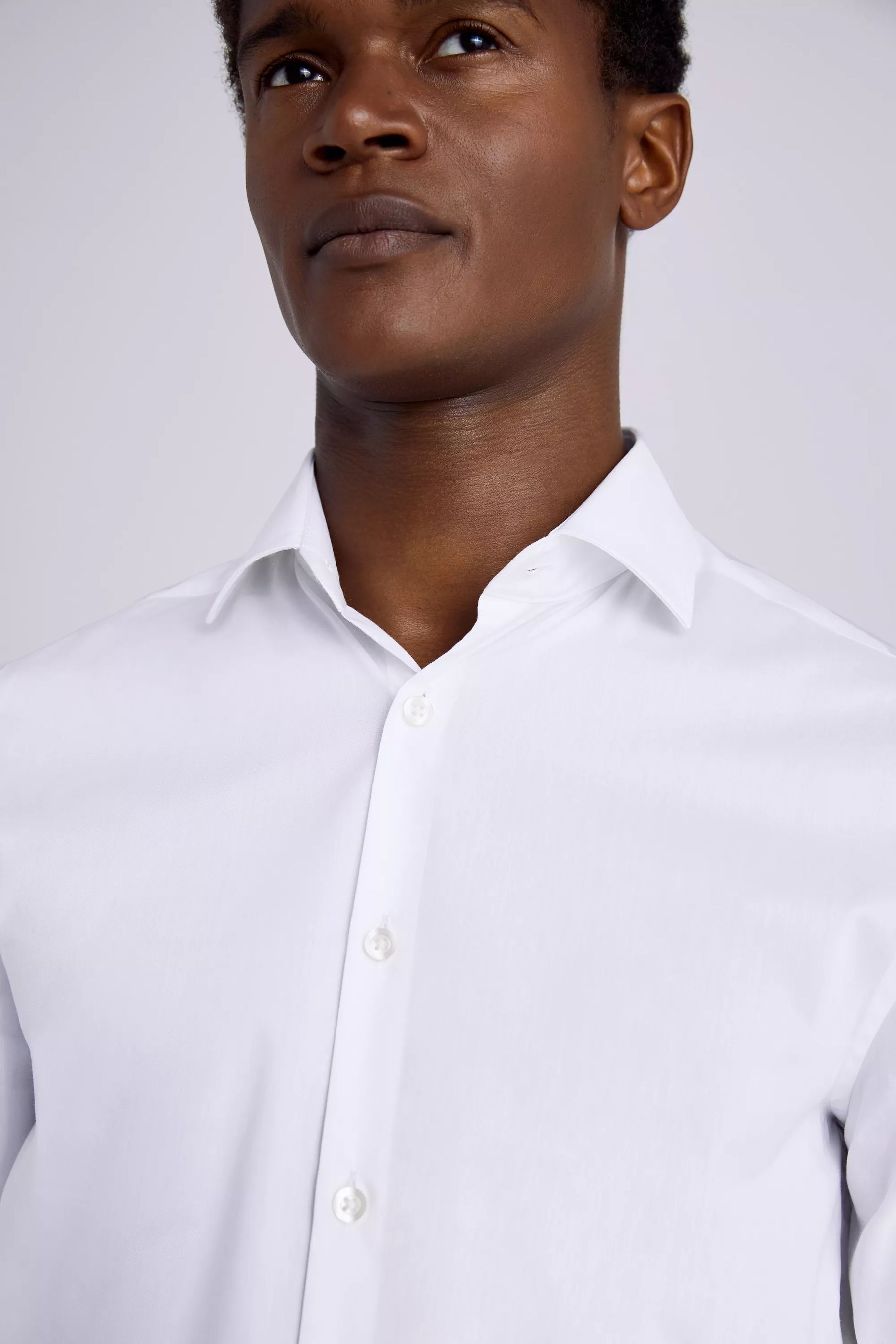 Buy MOSS White Tailored Fit Performance Stretch Shirt from the Next UK ...