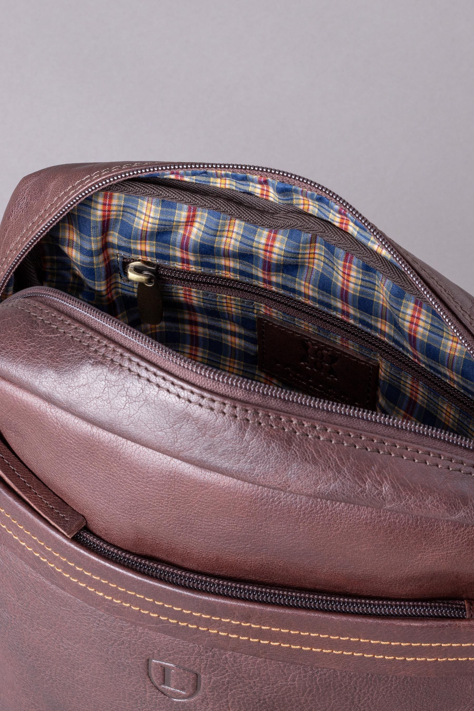 Buy Lakeland Leather Small Keswick Leather Messenger Bag from the Next