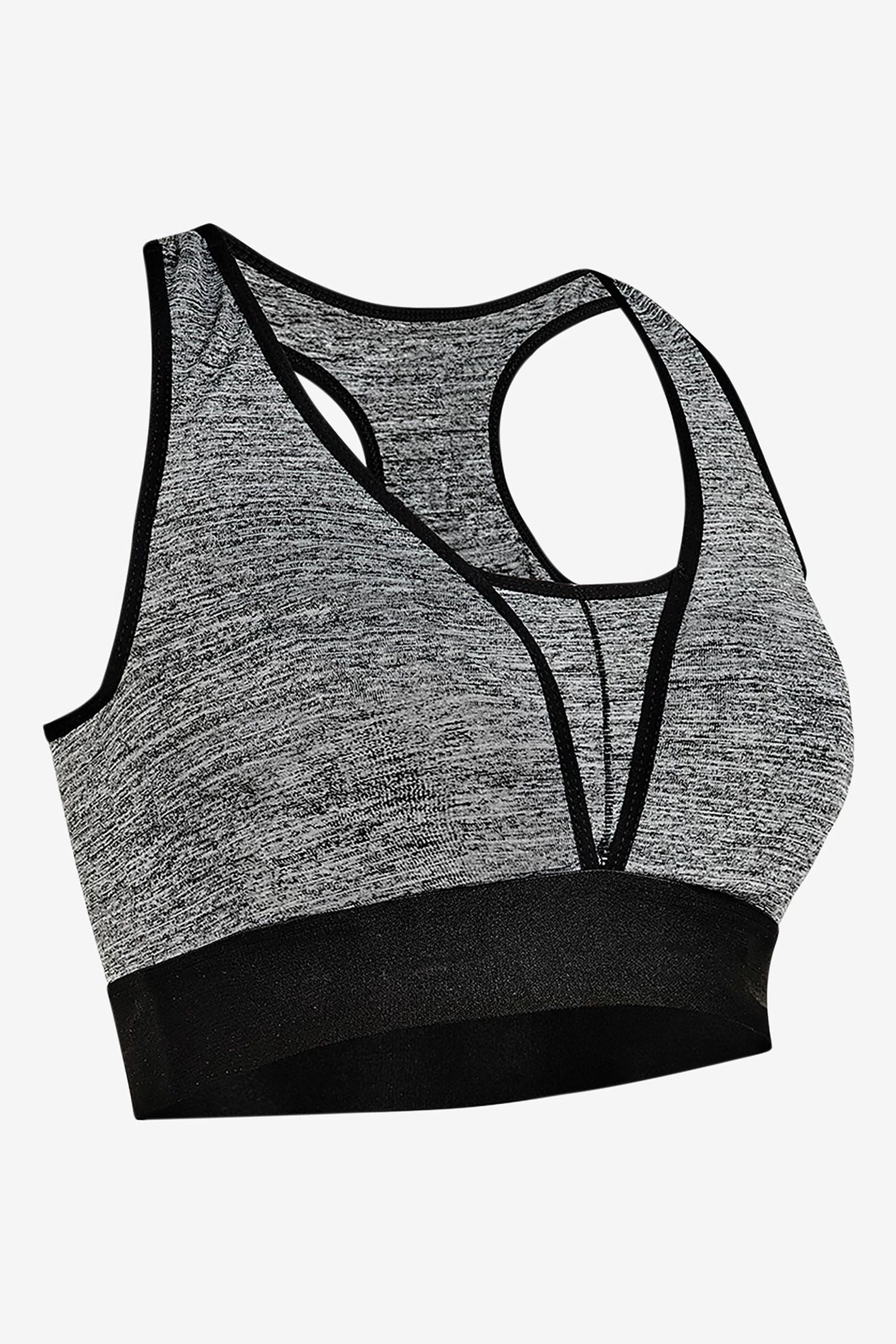 Buy JoJo Maman Bébé Marl Grey Active Maternity & Nursing Bra from the