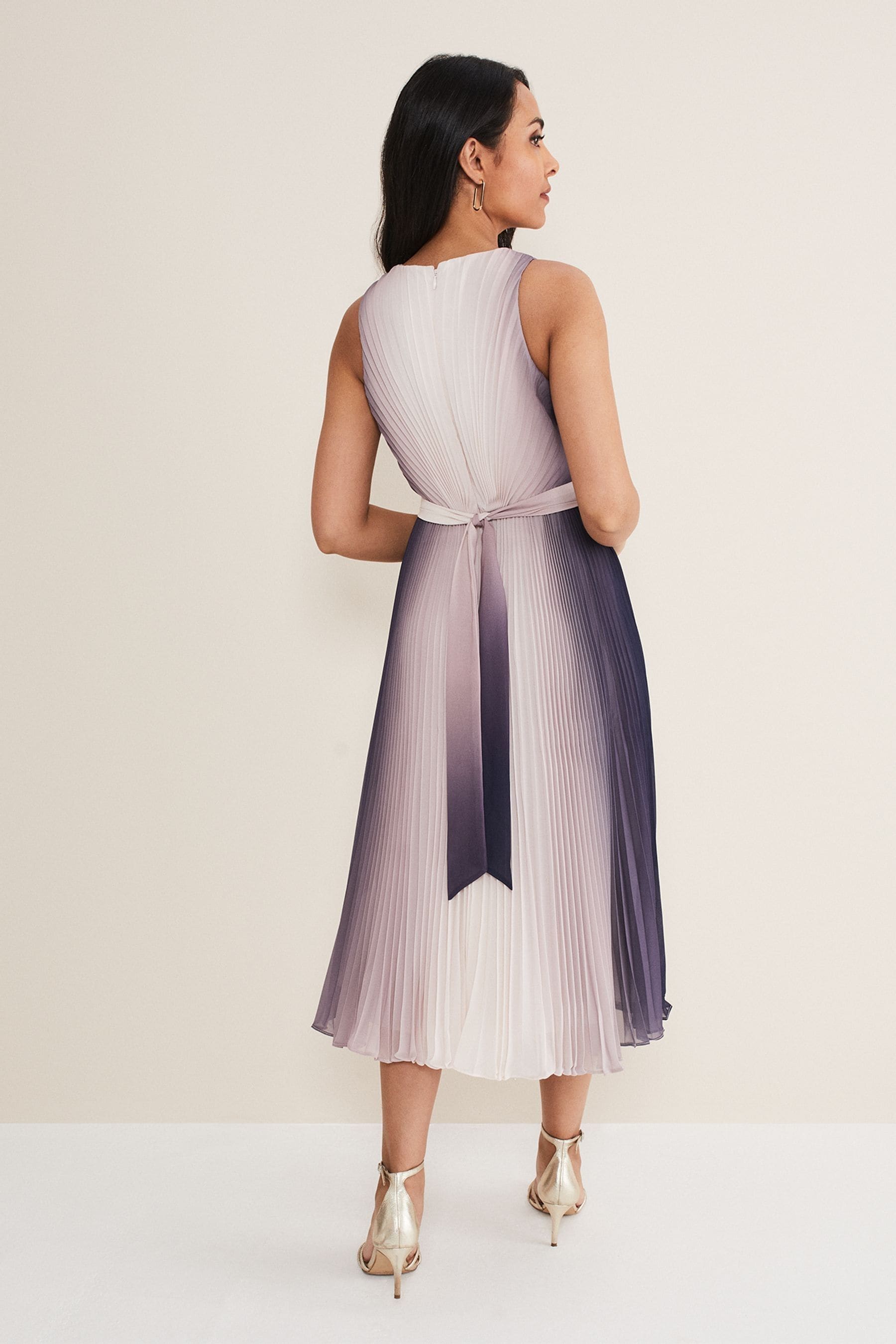 Buy Phase Eight Cream Petite Simara Ombre Dress from the Next UK online