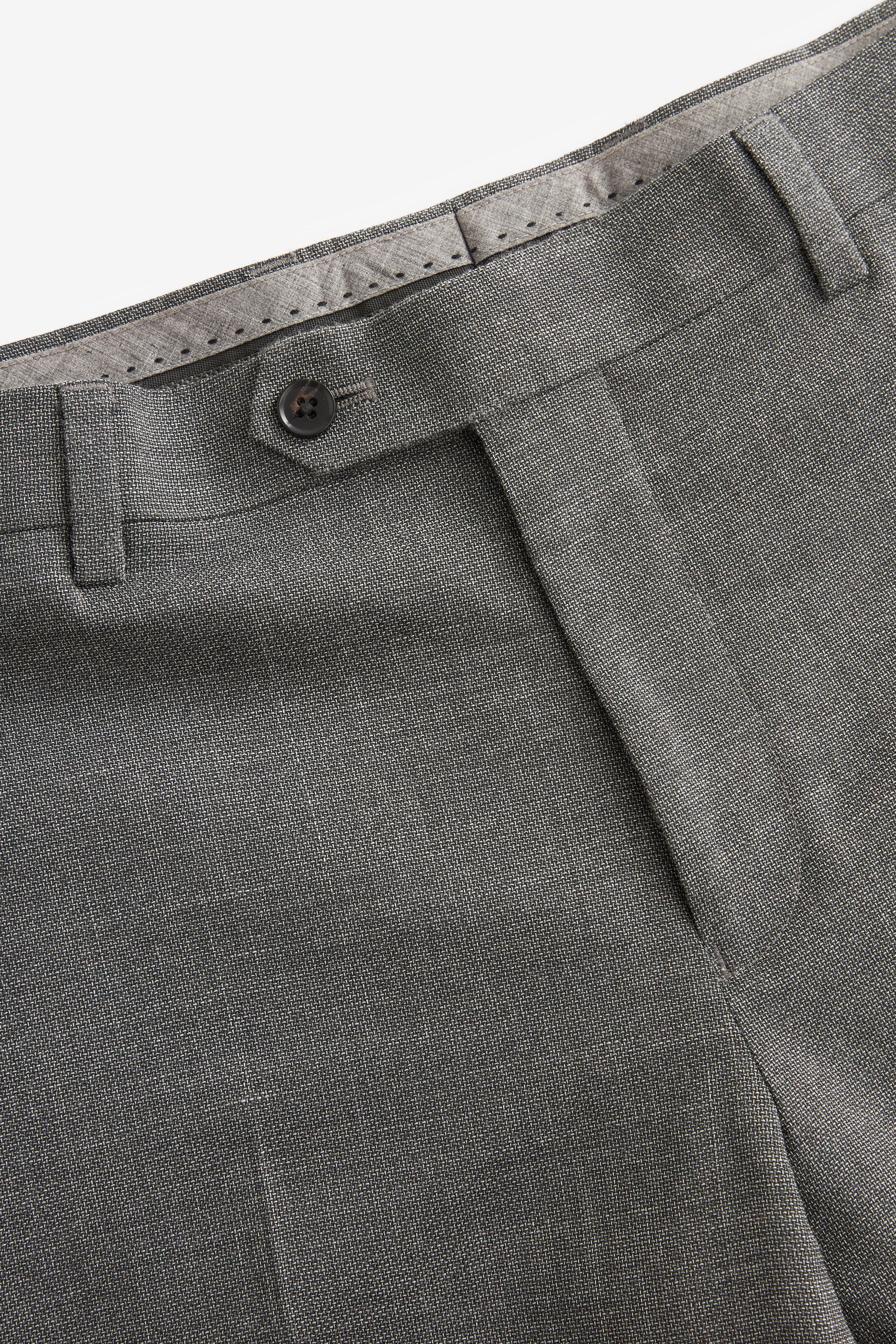 Buy Grey Slim Fit Signature Marzotto Italian Fabric Textured Suit ...