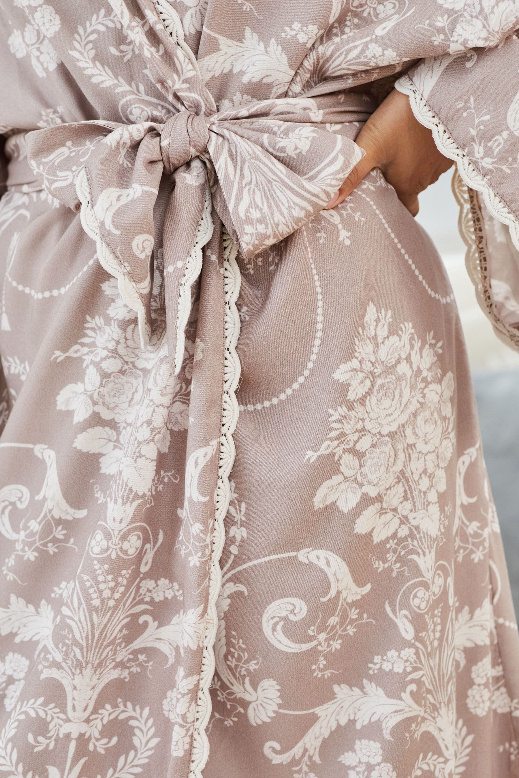 Buy Laura Ashley Mauve Pink Dressing Gown from the Next UK online shop