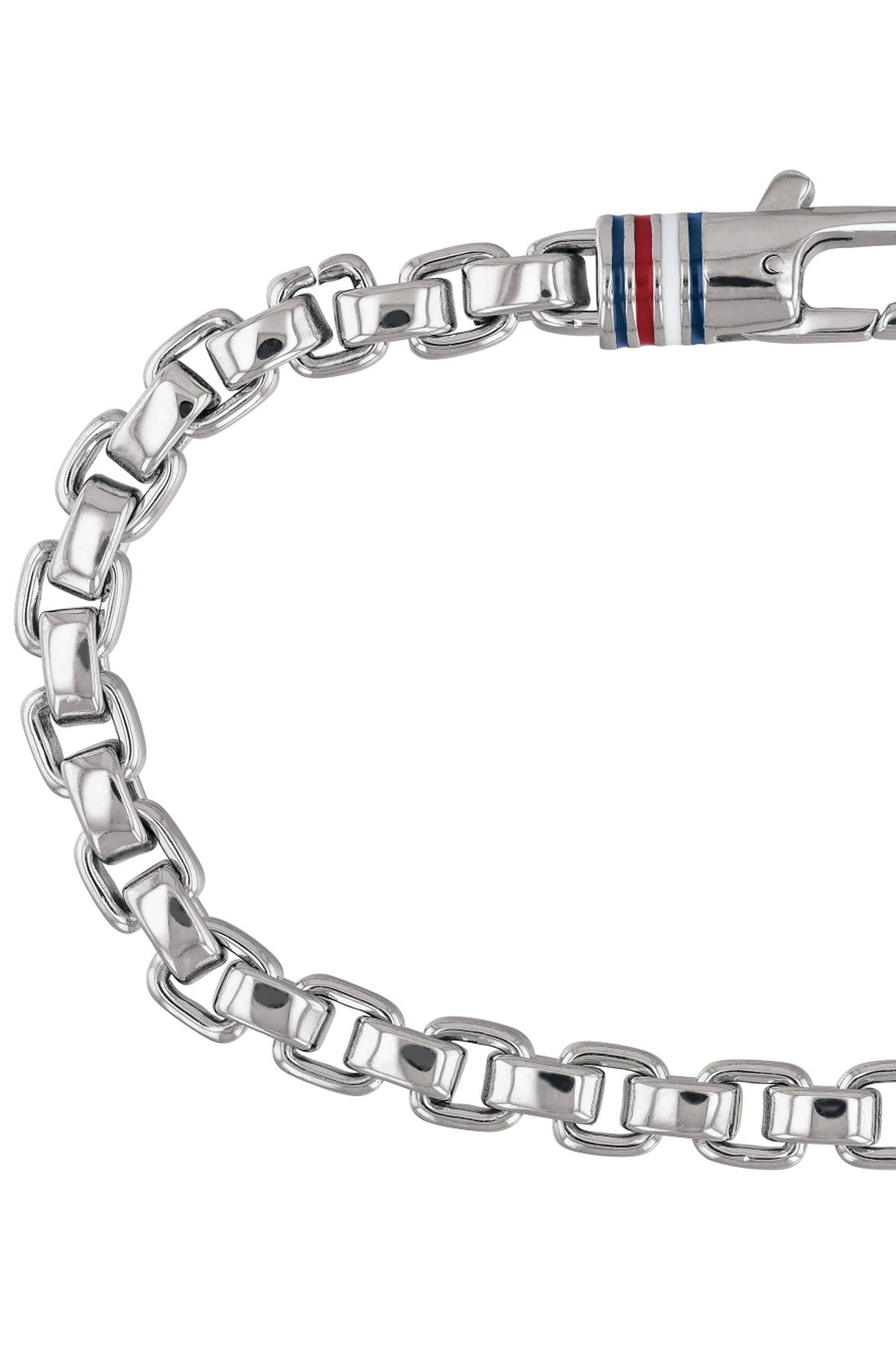 Buy Tommy Hilfiger Jewellery Gents Silver Tone Box Chain Bracelet from