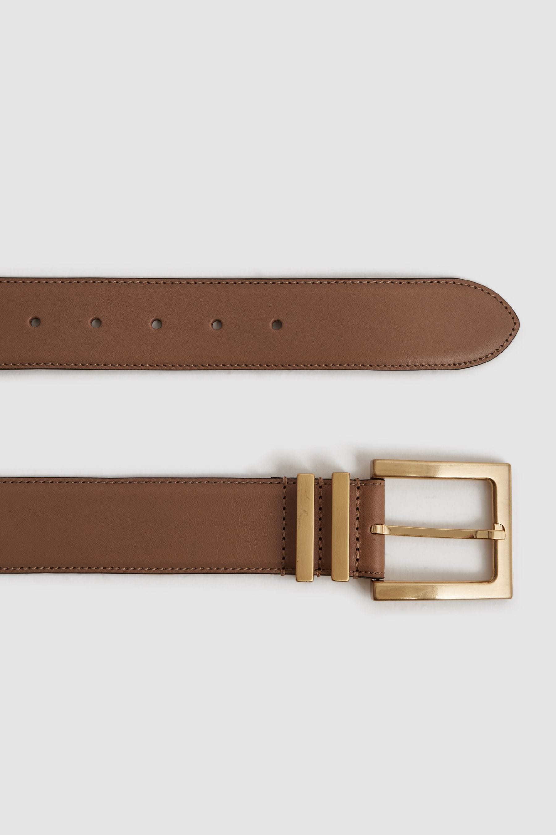 Buy Reiss Camel/Taupe Brompton Leather Belt from the Next UK online shop