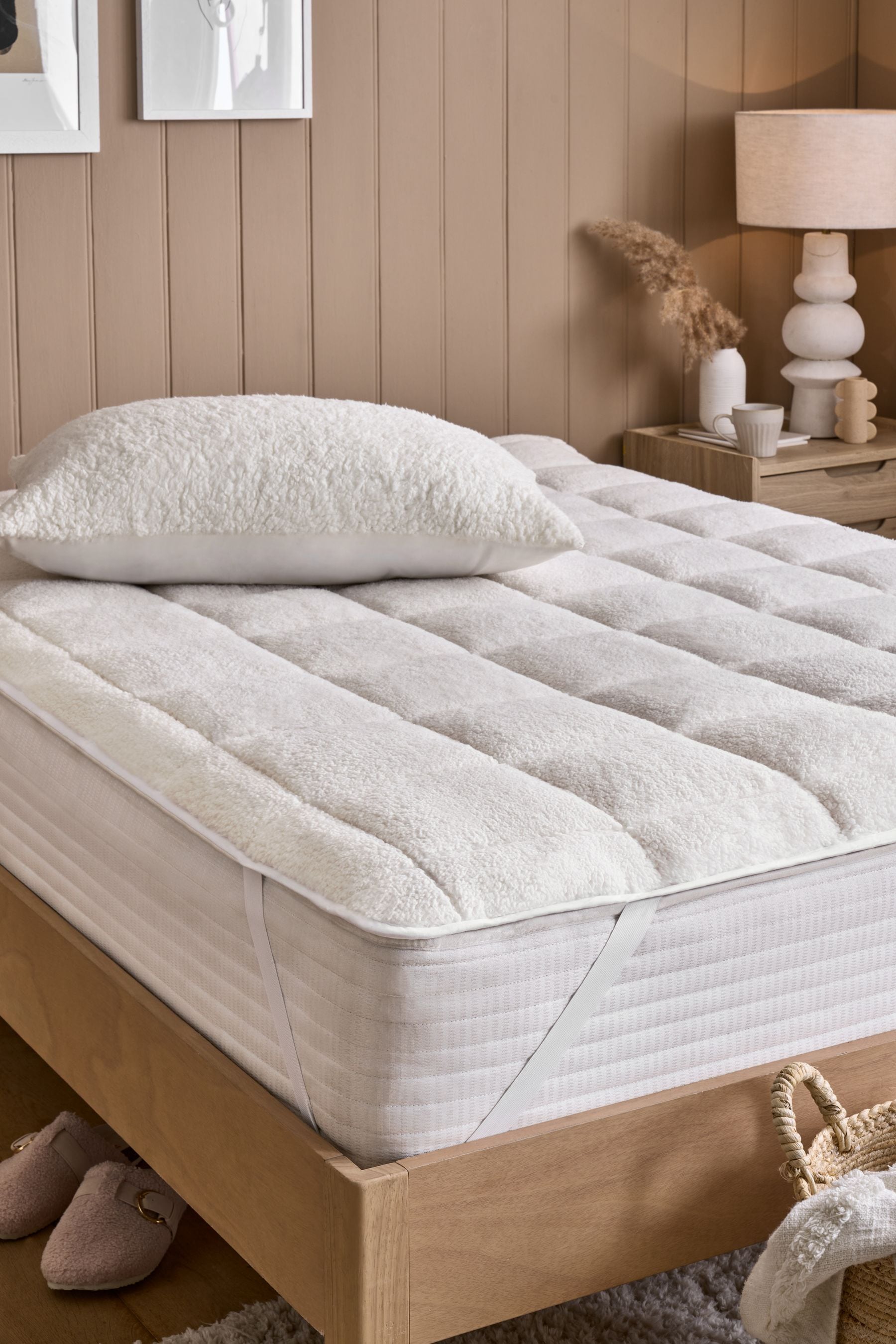 Buy White Fleece Mattress Enhancer from the Next UK online shop