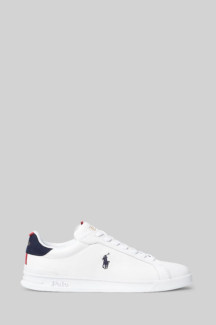 Polo Ralph Lauren Multi Leather Heritage Court II Trainers - Image 1 of 1