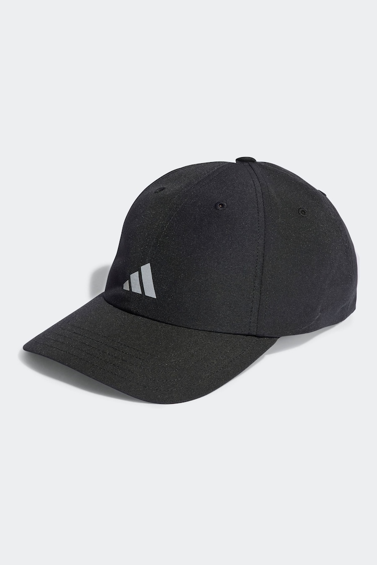 Черный - бейсболка из шести вставок adidas Adult Running Essentials AEROREADY - Image 1 of 1