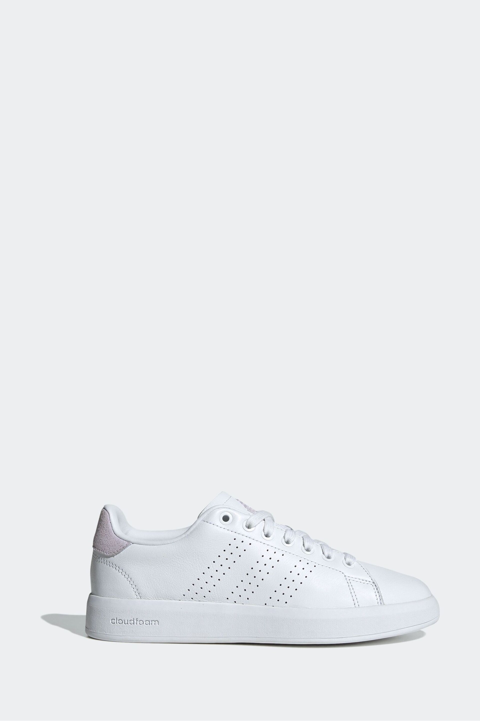 adidas White Sportswear Advantage Trainers - Image 1 of 1