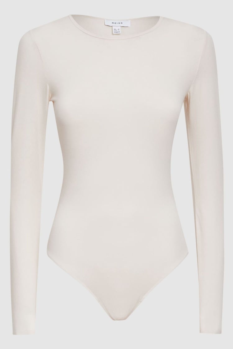 Reiss Ivory Ester Long Sleeve Bodysuit - Image 1 of 1