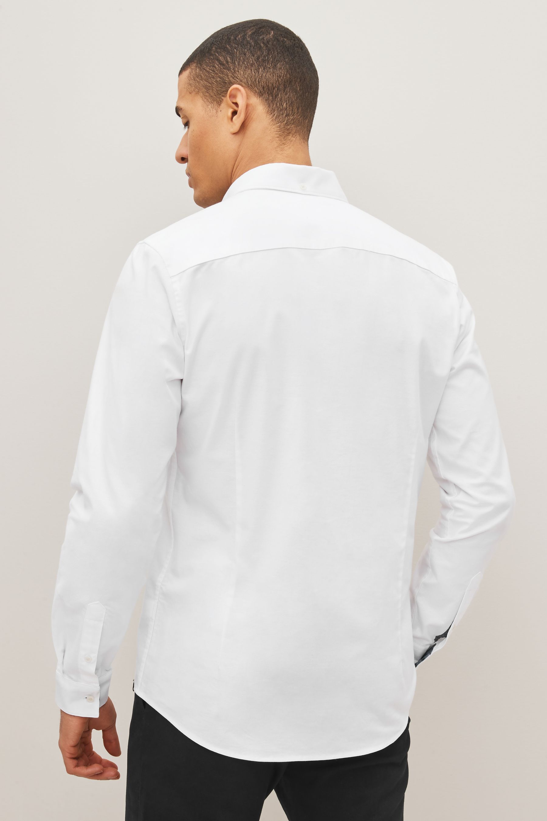 Buy Stretch Oxford Slim Fit Long Sleeve Shirt from the Next UK online shop