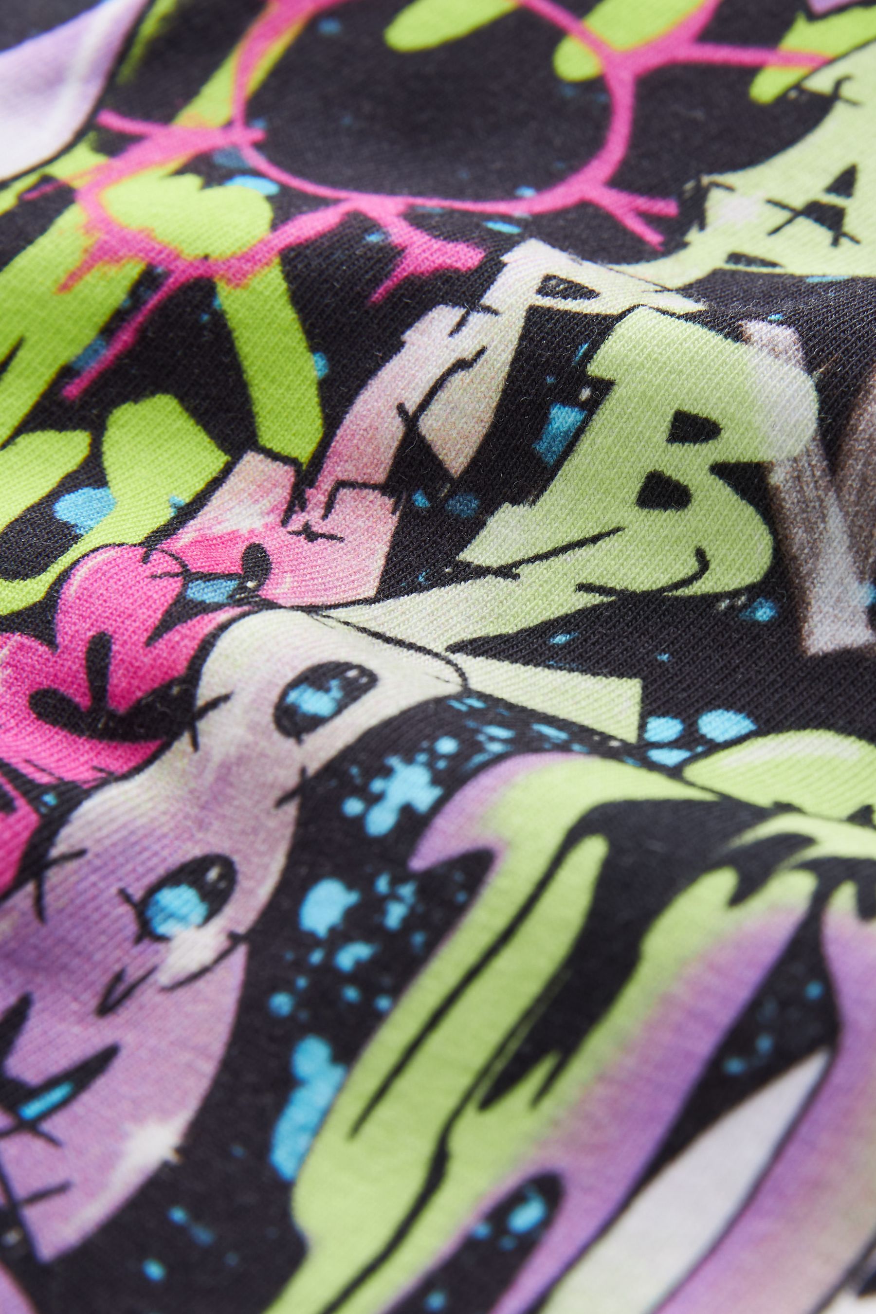 Buy Black/White Graffiti TShirt And Leggings Set (316yrs) from Next